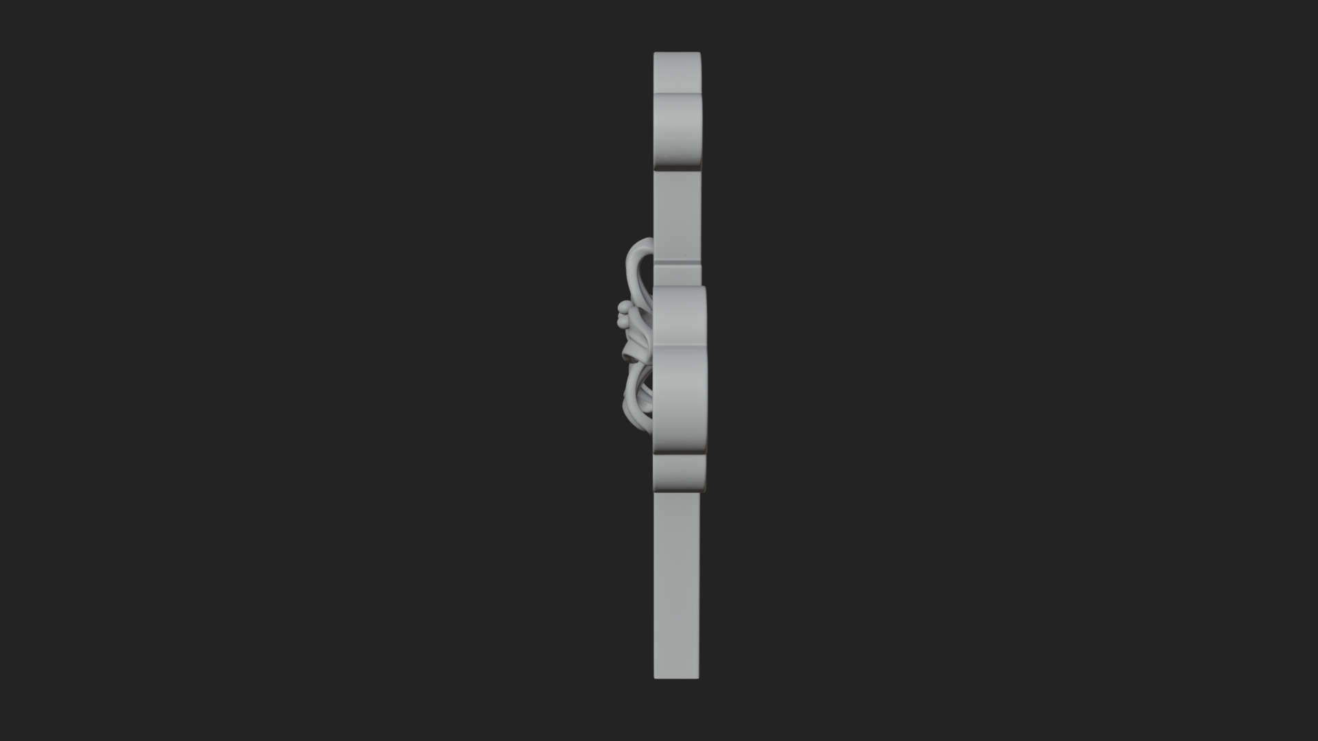 Carved Relief Wall Cross Design 439 3D Print Model 3D Model