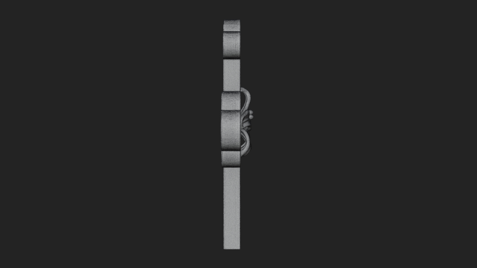 Carved Relief Wall Cross Design 439 3D Print Model 3D Model