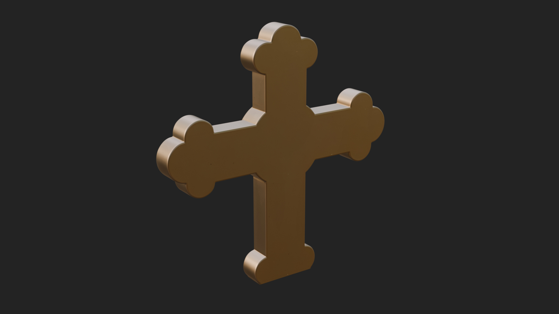 Carved Relief Wall Cross Design 44 3D Print Model 3D Model
