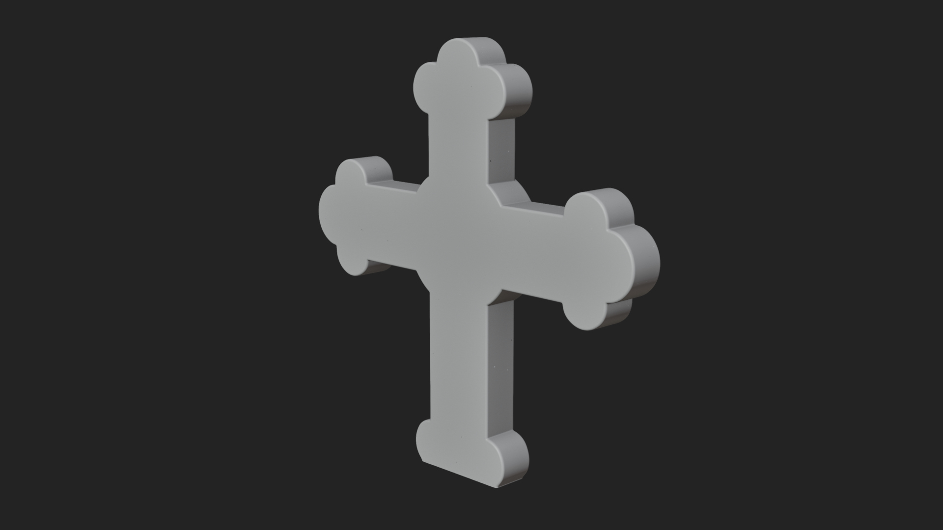 Carved Relief Wall Cross Design 44 3D Print Model 3D Model