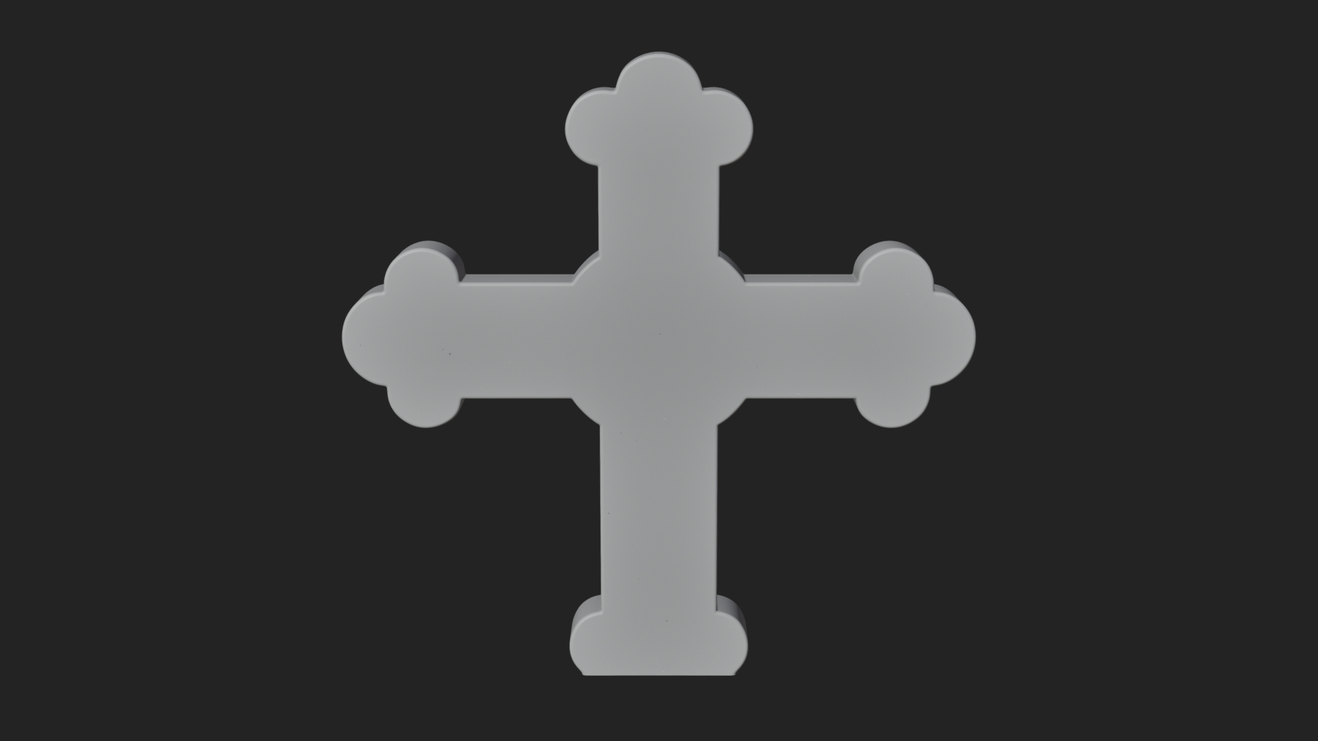 Carved Relief Wall Cross Design 44 3D Print Model 3D Model
