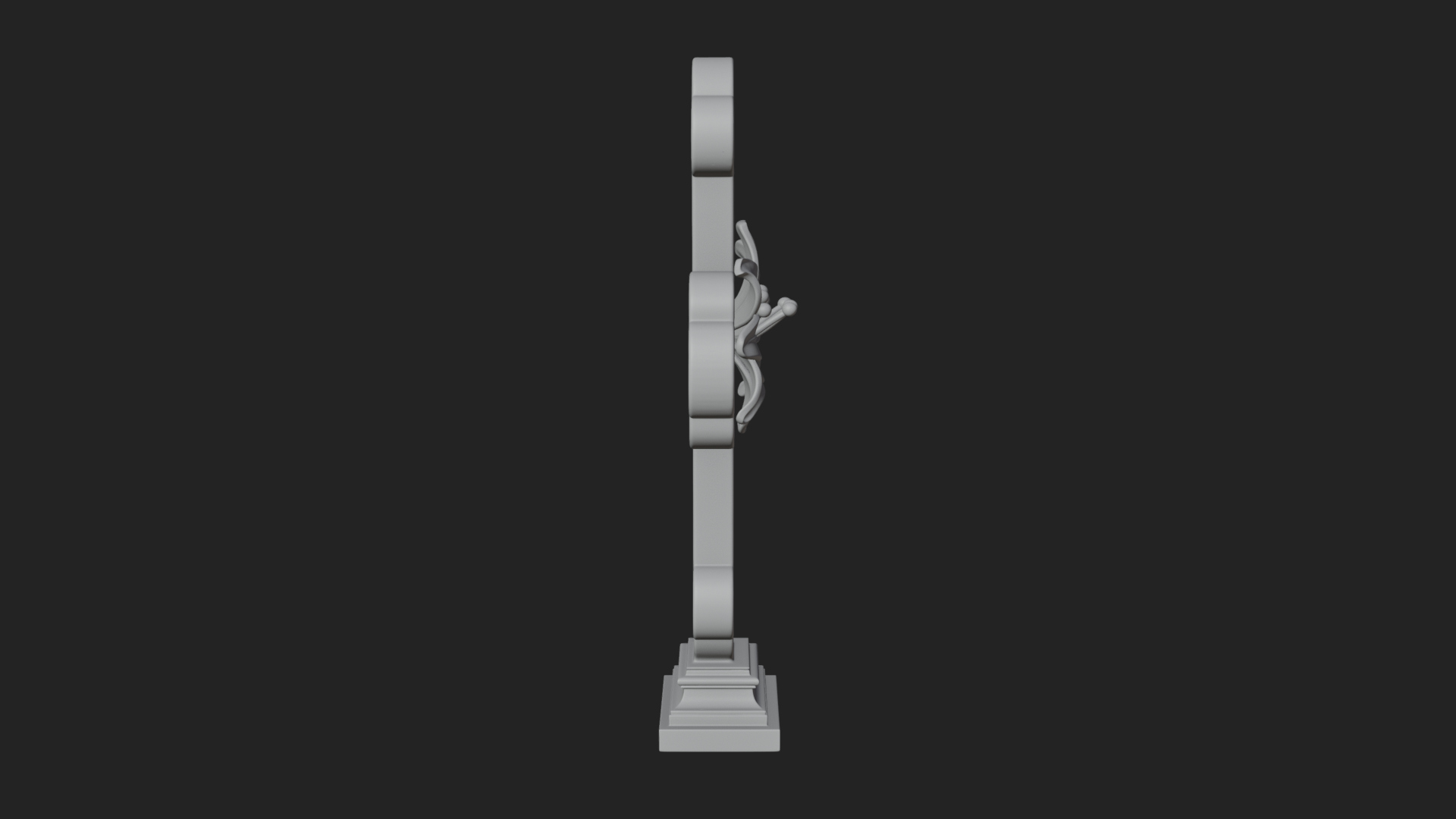 Carved Relief Wall Cross Design 440 3D Print Model 3D Model