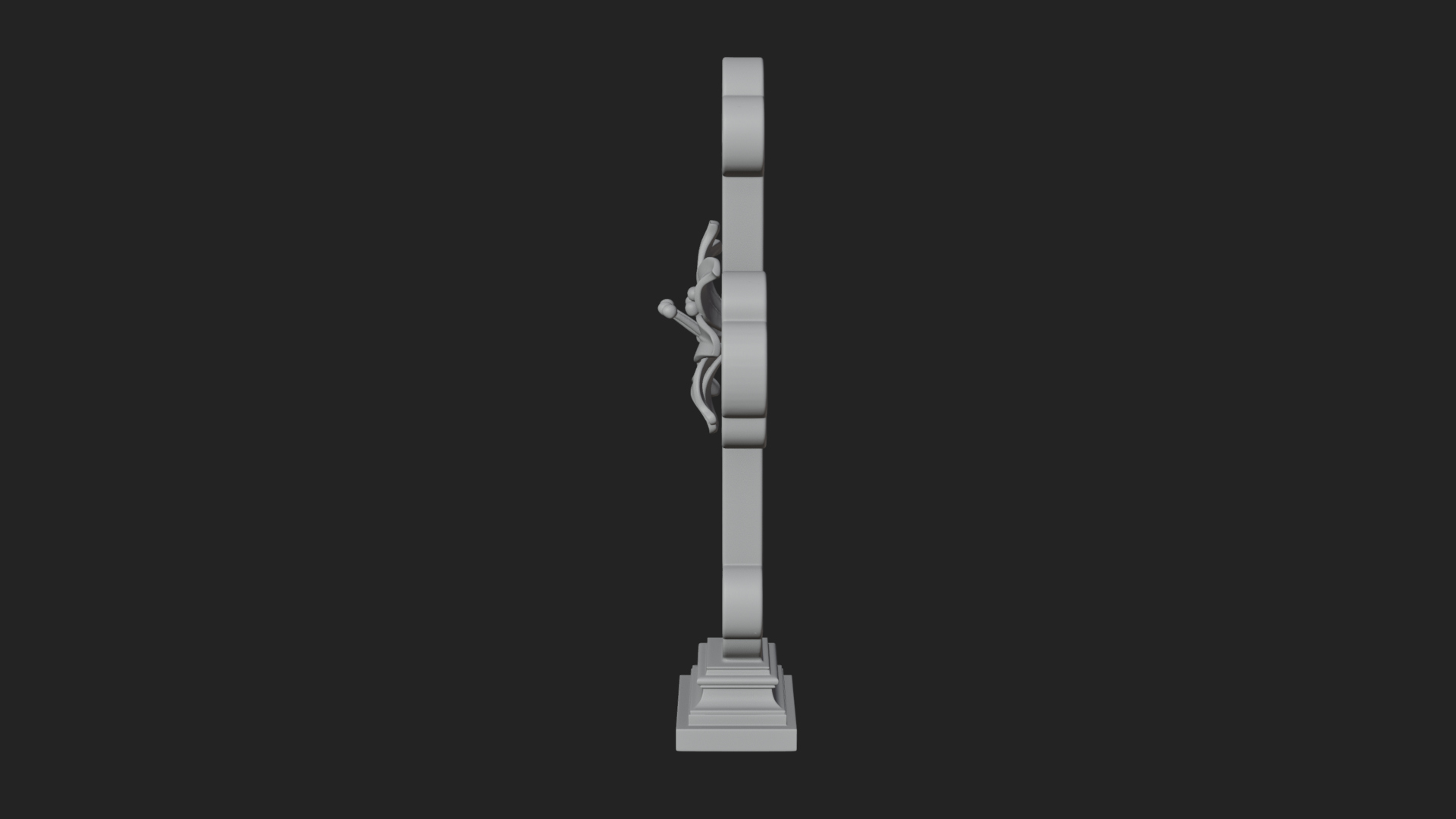 Carved Relief Wall Cross Design 440 3D Print Model 3D Model