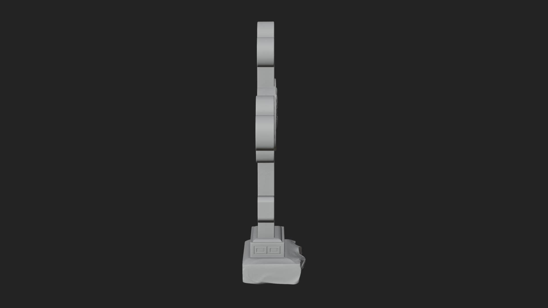 Carved Relief Wall Cross Design 442 3D Print Model 3D Model