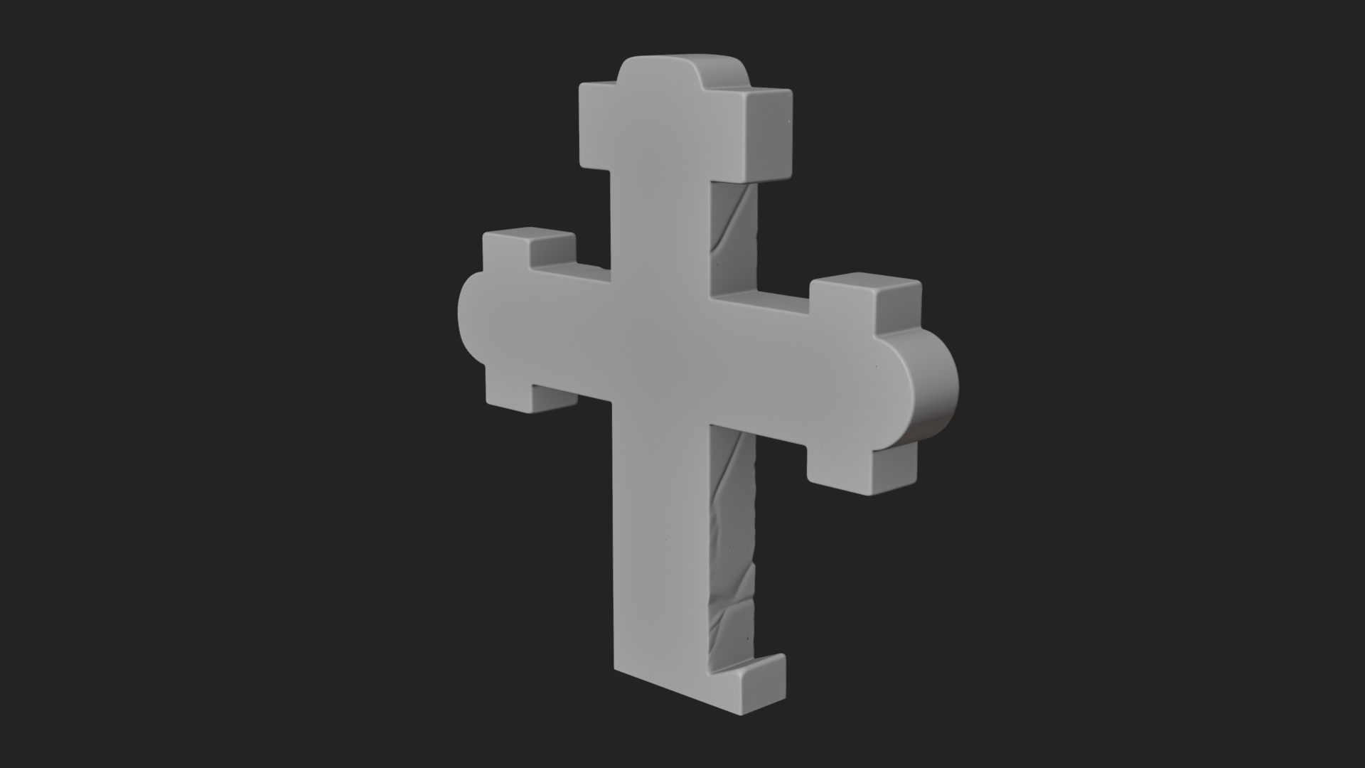 Carved Relief Wall Cross Design 443 3D Print Model 3D Model