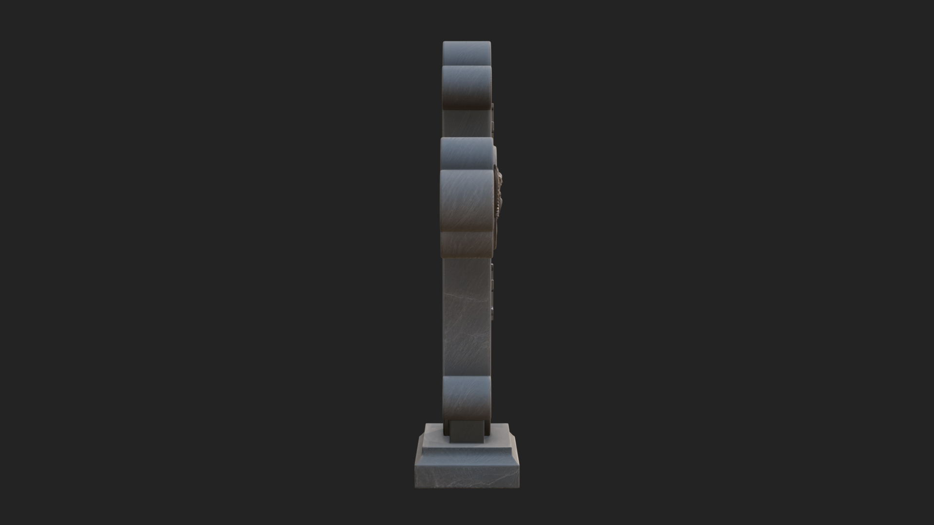 Carved Relief Wall Cross Design 444 3D Print Model 3D Model