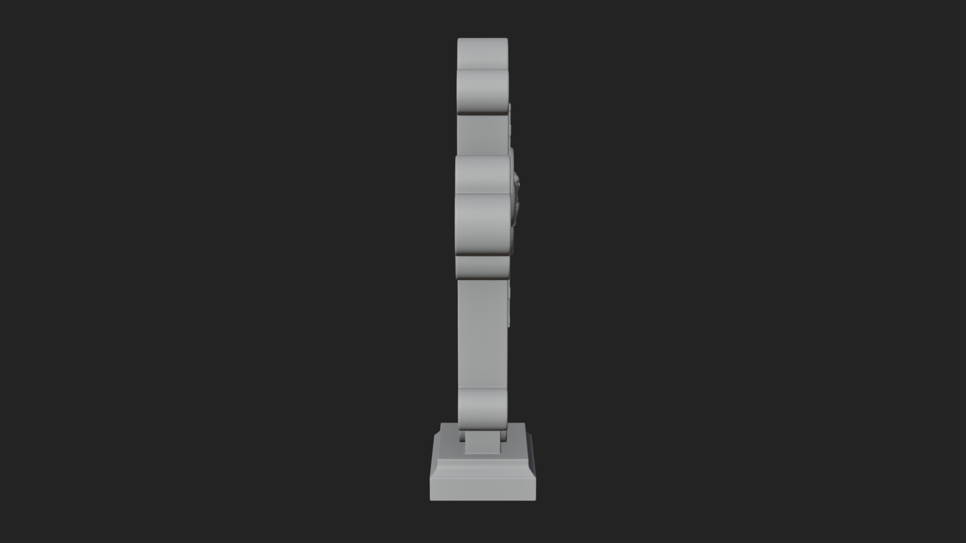 Carved Relief Wall Cross Design 444 3D Print Model 3D Model