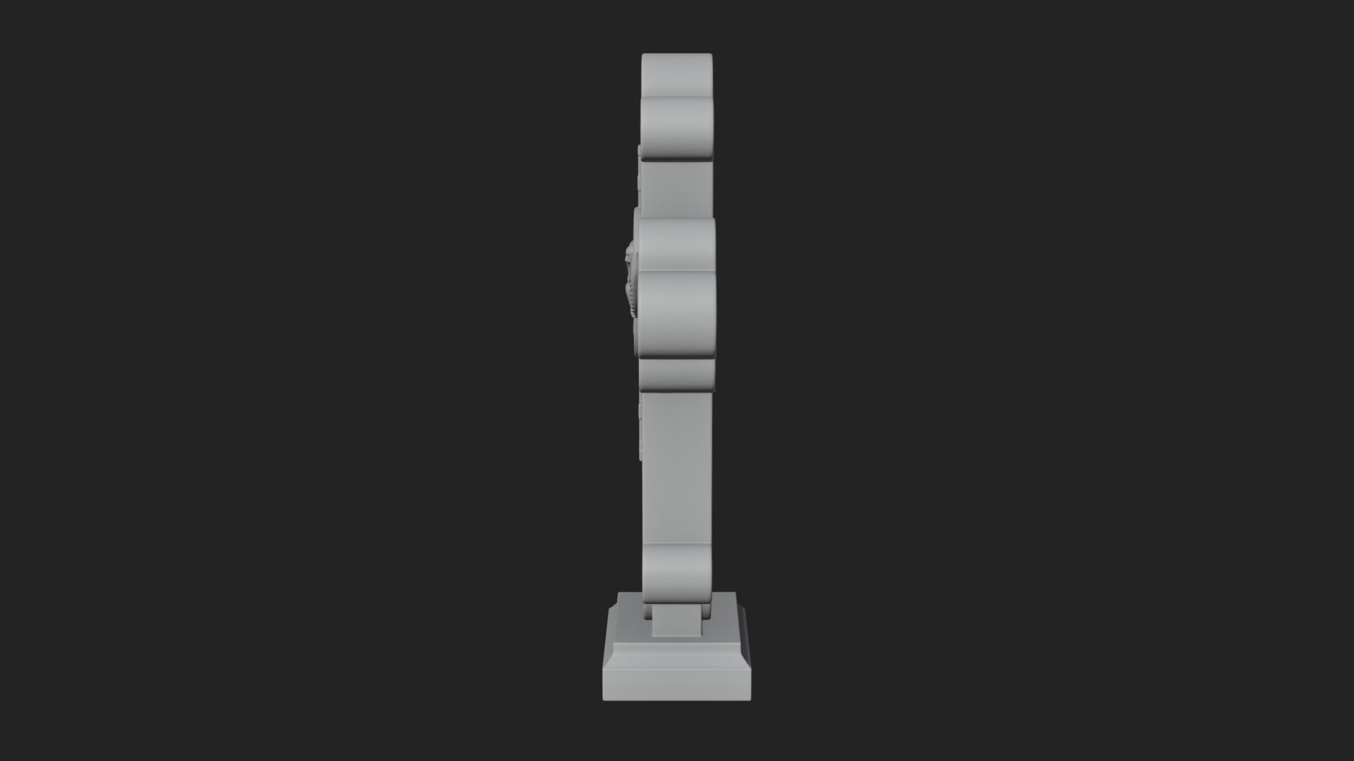 Carved Relief Wall Cross Design 444 3D Print Model 3D Model