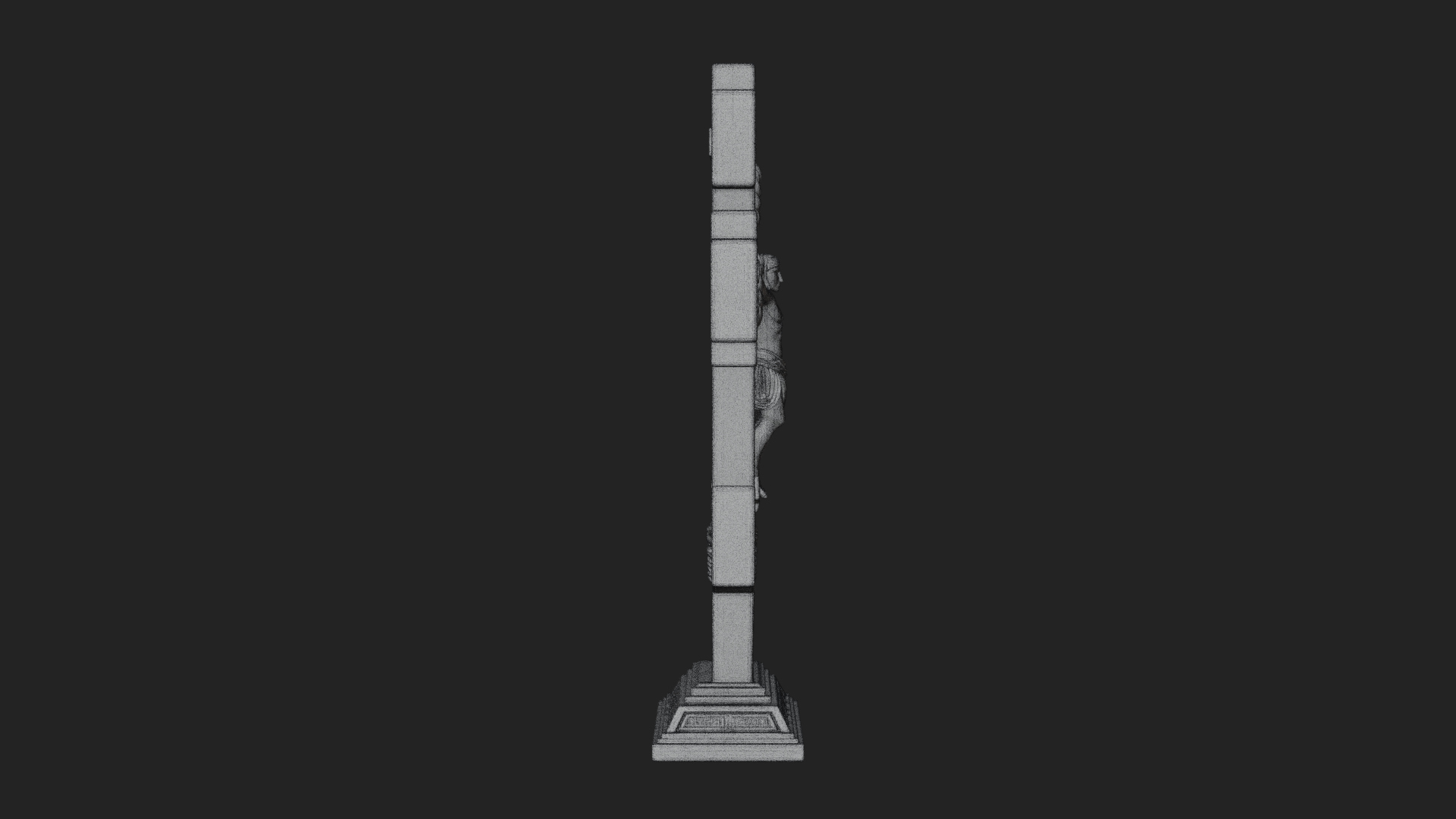 Carved Relief Wall Cross Design 446 3D Print Model 3D Model