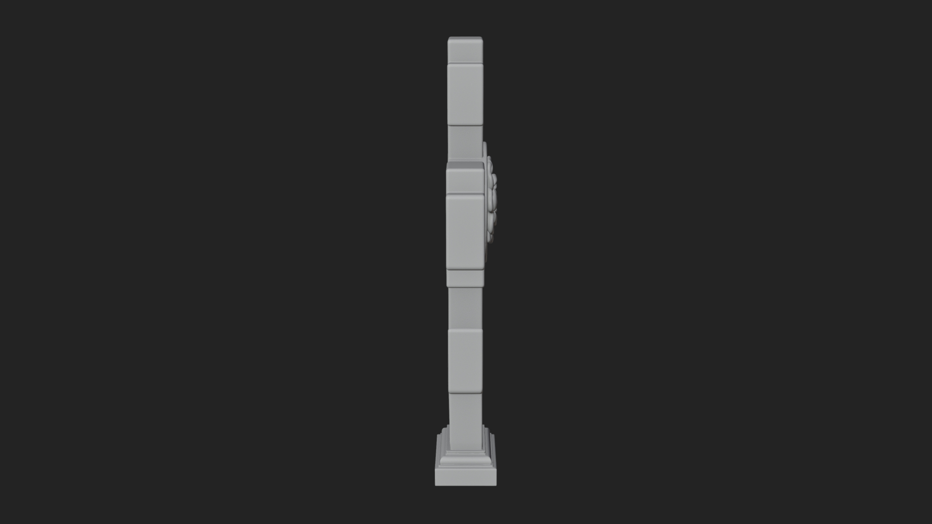 Carved Relief Wall Cross Design 449 3D Print Model 3D Model