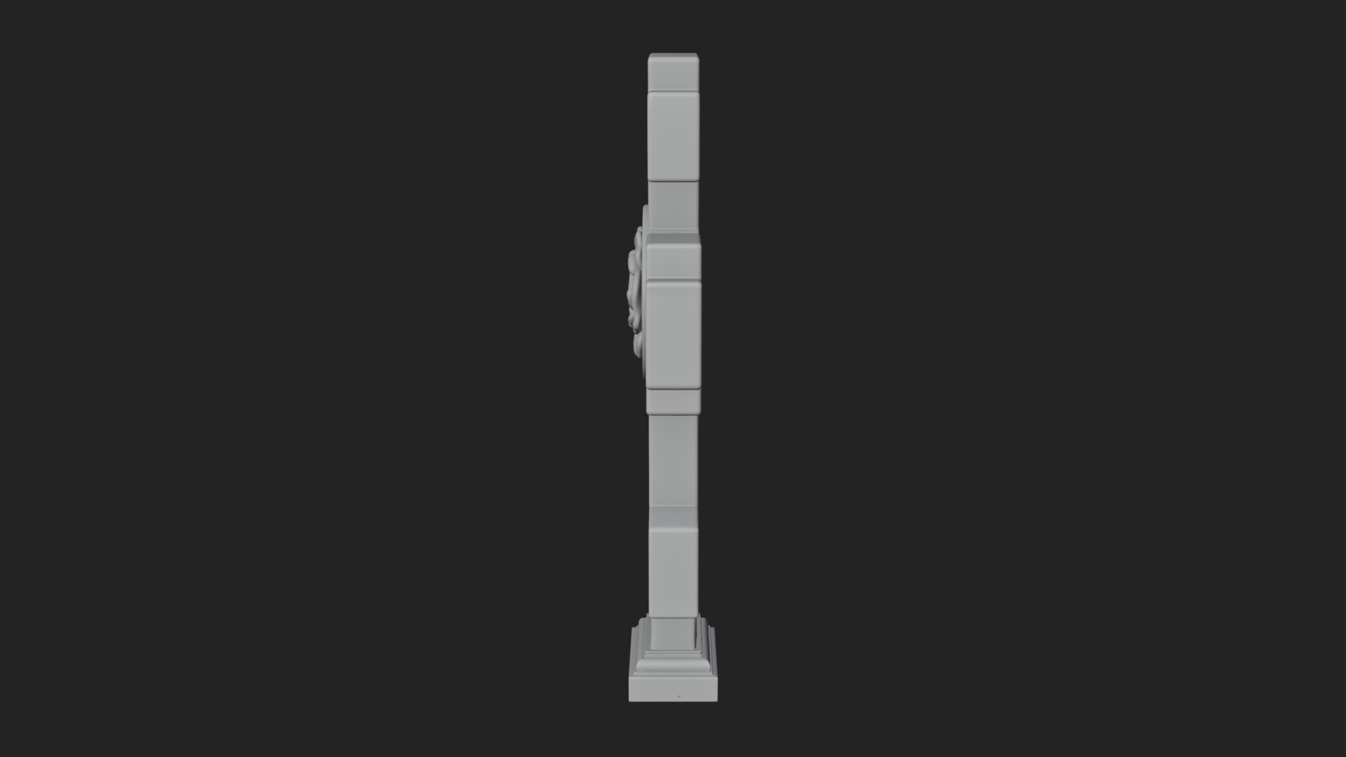 Carved Relief Wall Cross Design 449 3D Print Model 3D Model
