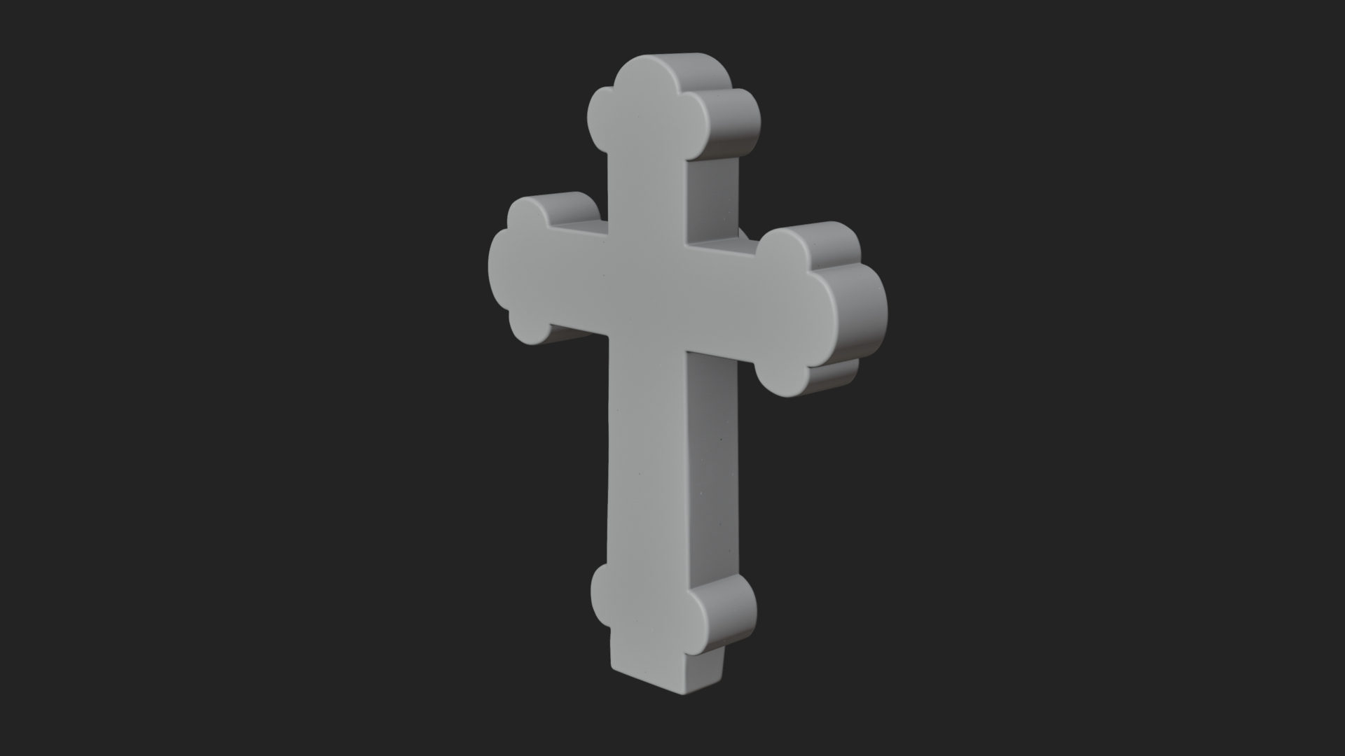 Carved Relief Wall Cross Design 45 3D Print Model 3D Model