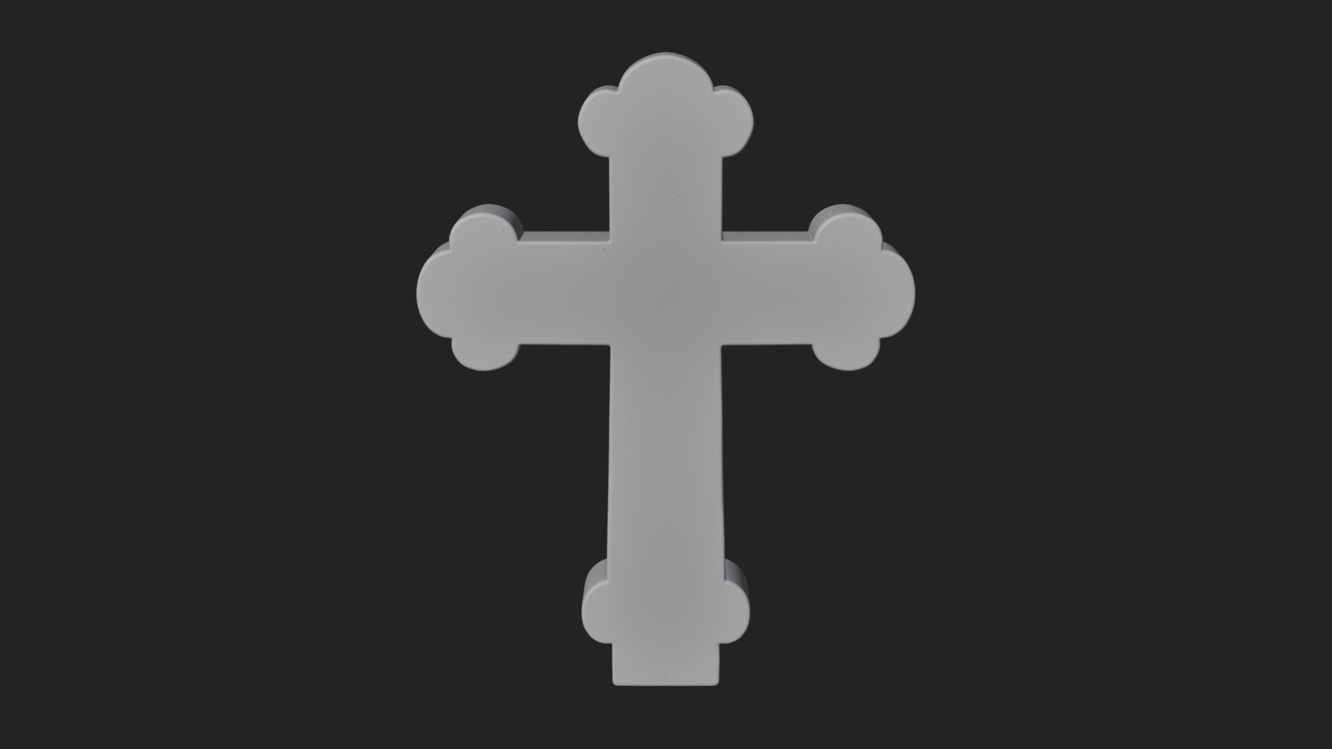 Carved Relief Wall Cross Design 45 3D Print Model 3D Model