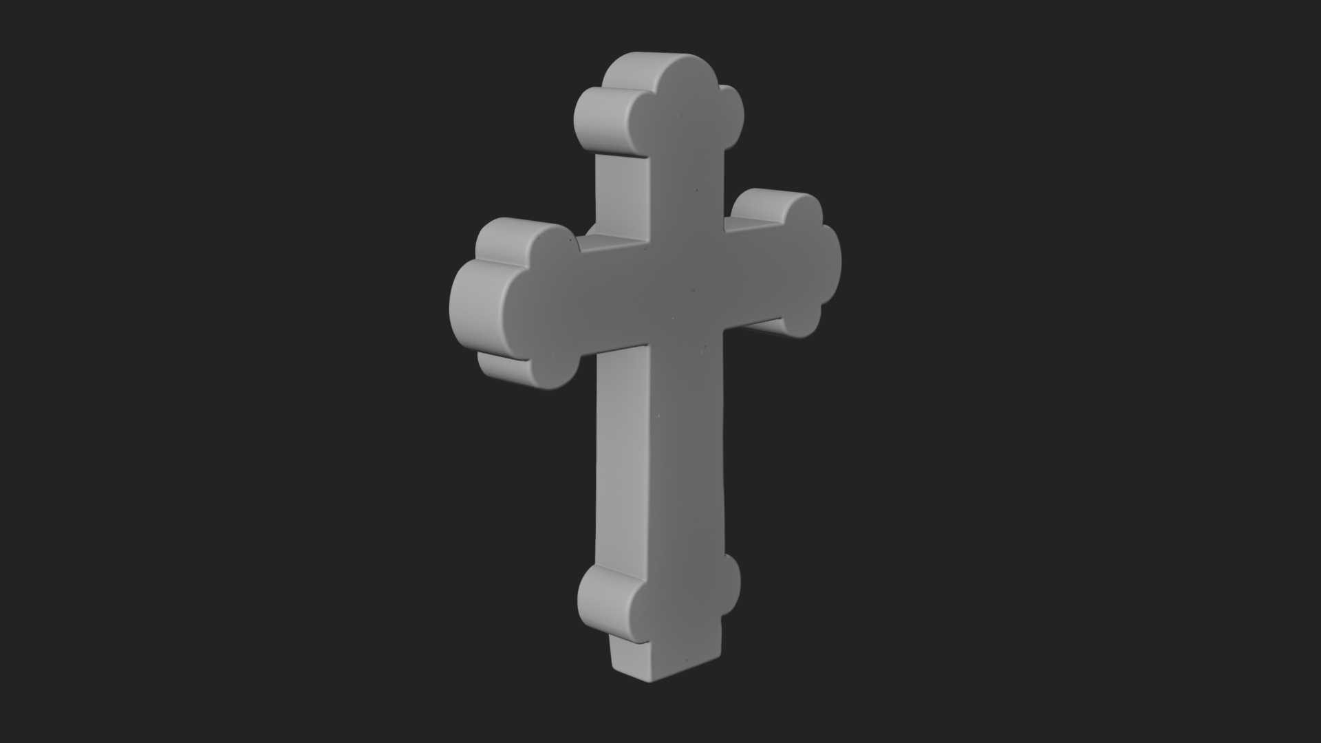 Carved Relief Wall Cross Design 45 3D Print Model 3D Model