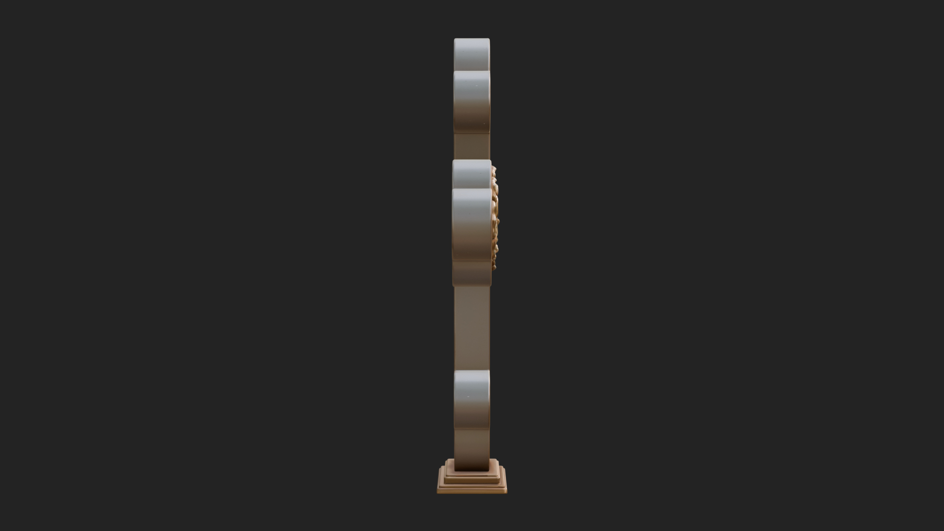 Carved Relief Wall Cross Design 451 3D Print Model 3D Model