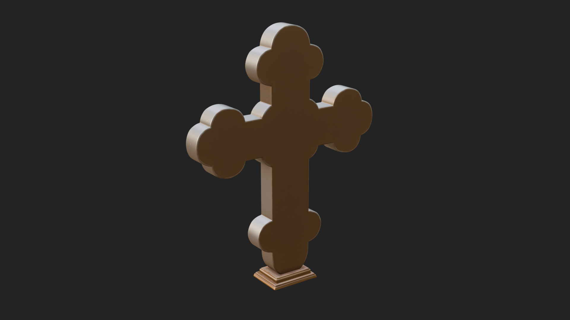 Carved Relief Wall Cross Design 451 3D Print Model 3D Model