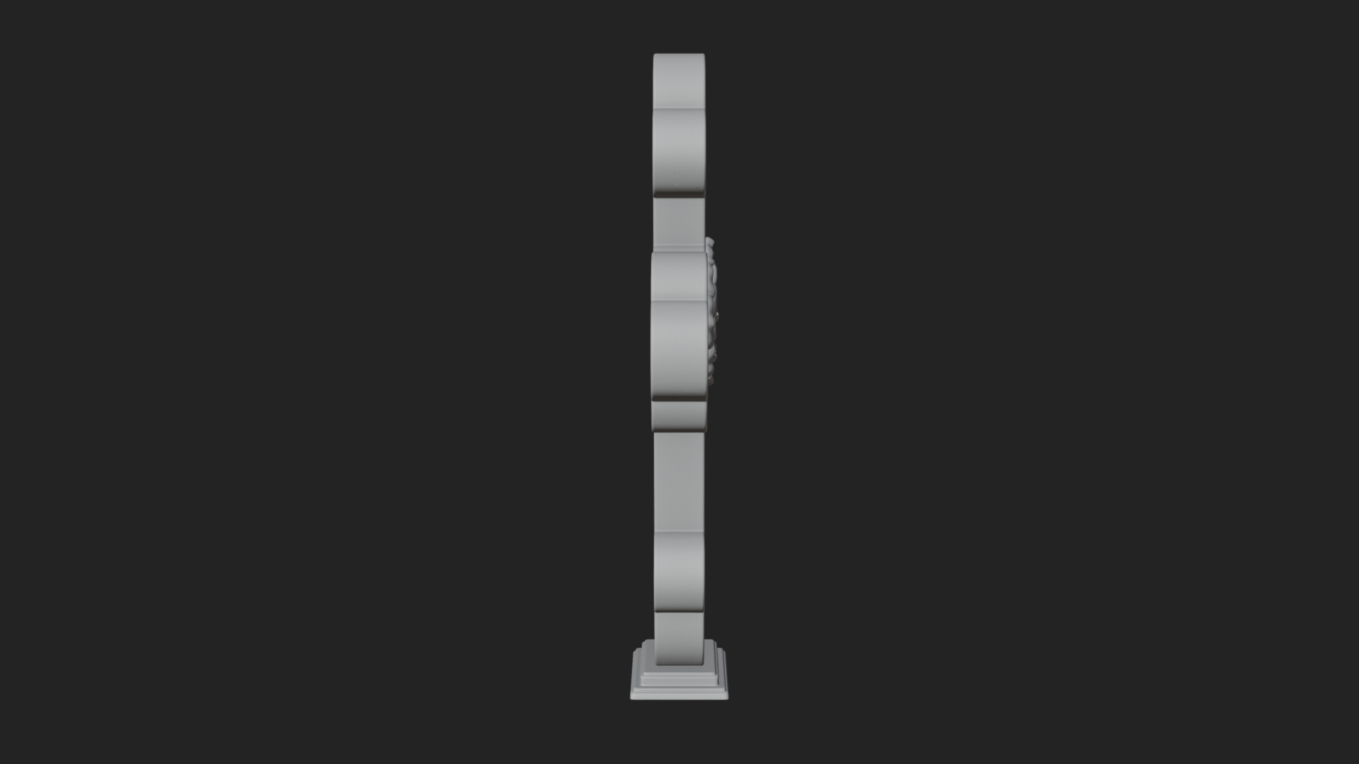 Carved Relief Wall Cross Design 451 3D Print Model 3D Model