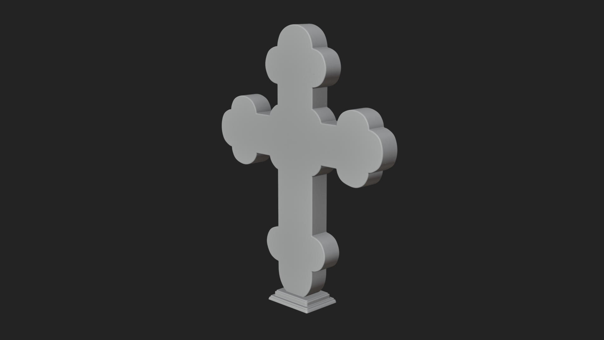 Carved Relief Wall Cross Design 451 3D Print Model 3D Model