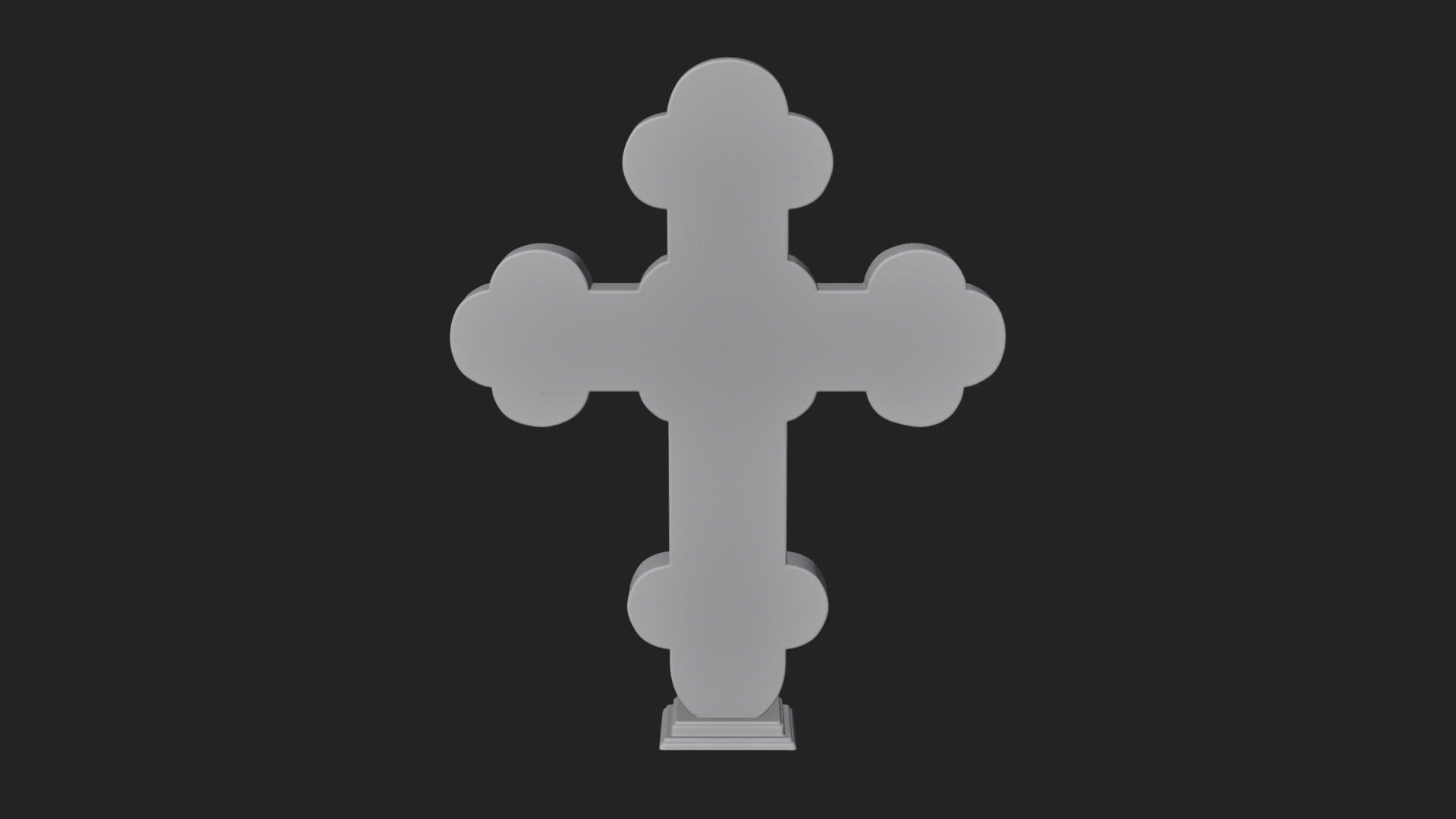 Carved Relief Wall Cross Design 451 3D Print Model 3D Model
