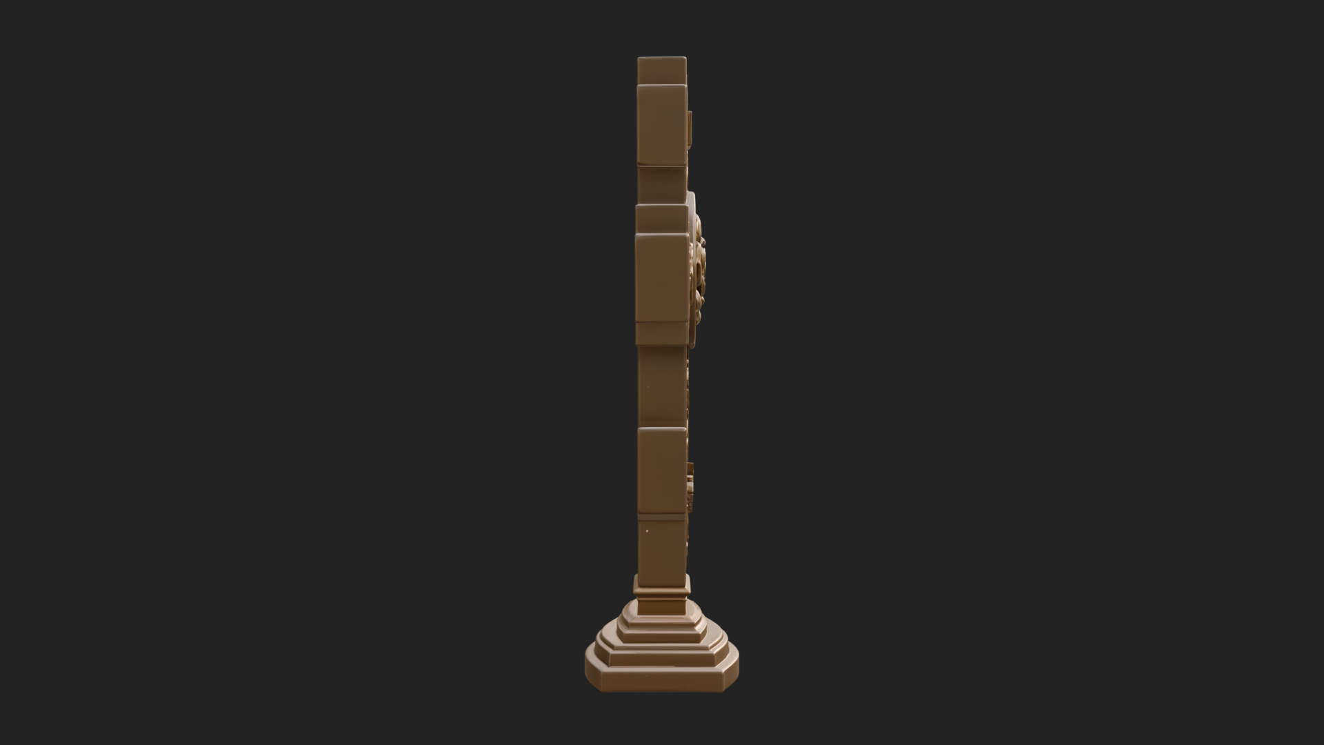 Carved Relief Wall Cross Design 452 3D Print Model 3D Model