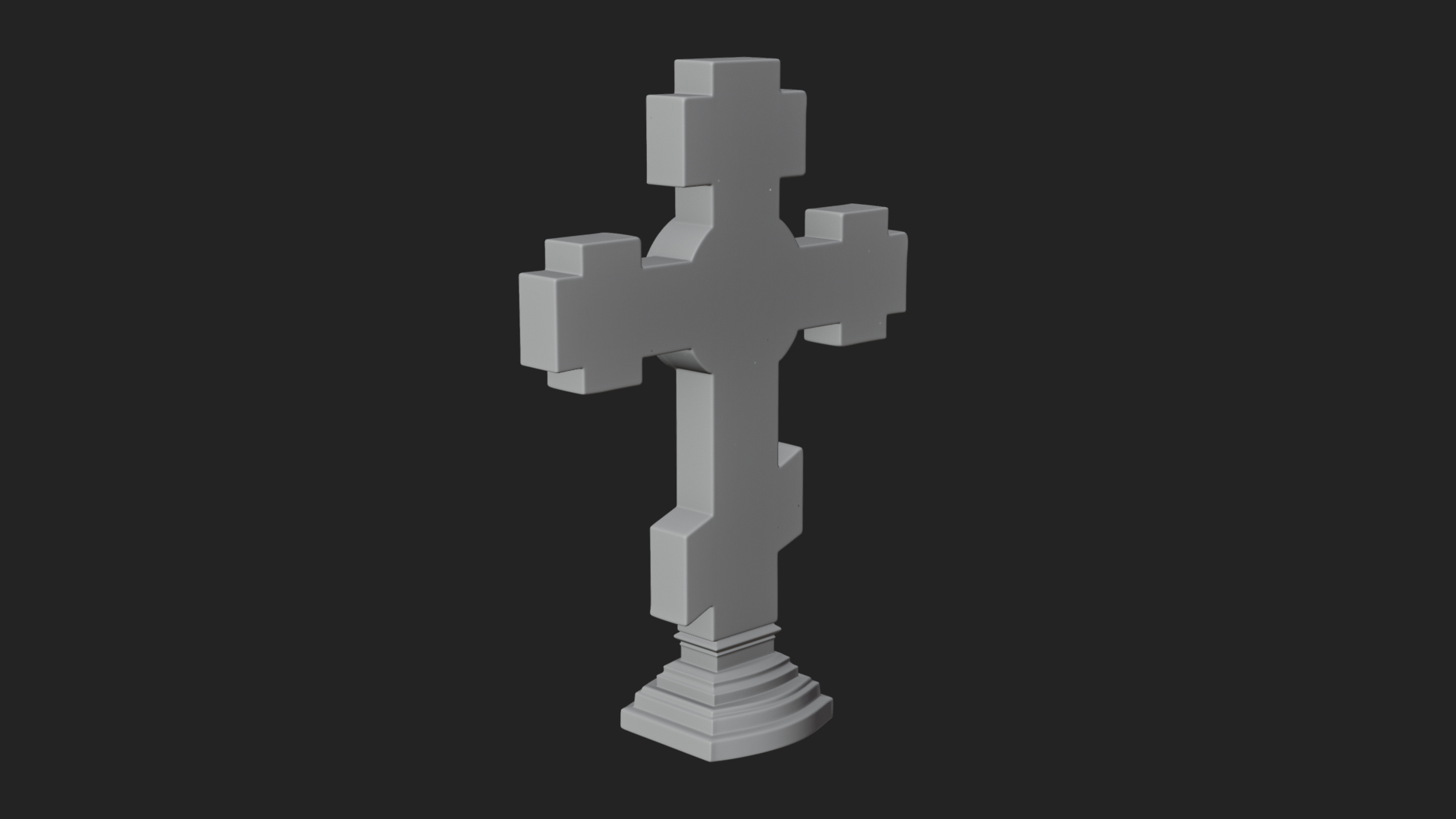 Carved Relief Wall Cross Design 452 3D Print Model 3D Model