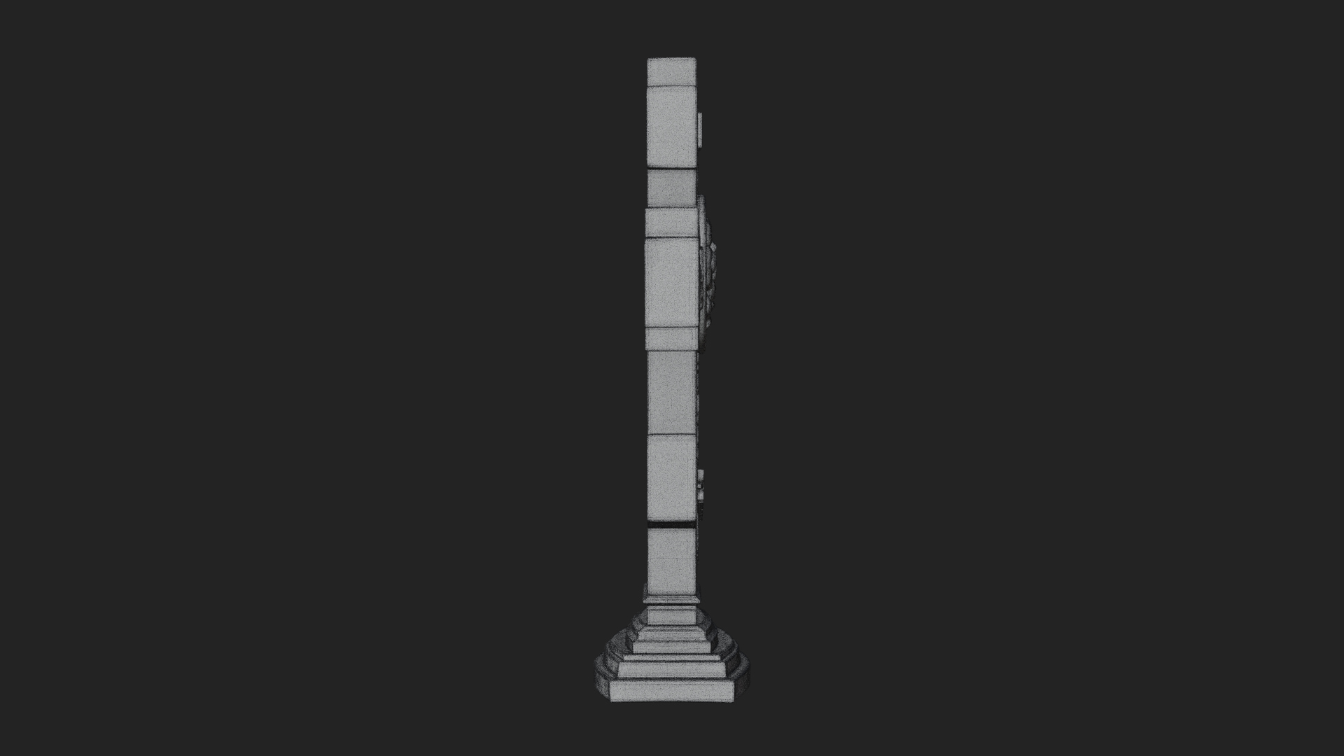Carved Relief Wall Cross Design 452 3D Print Model 3D Model