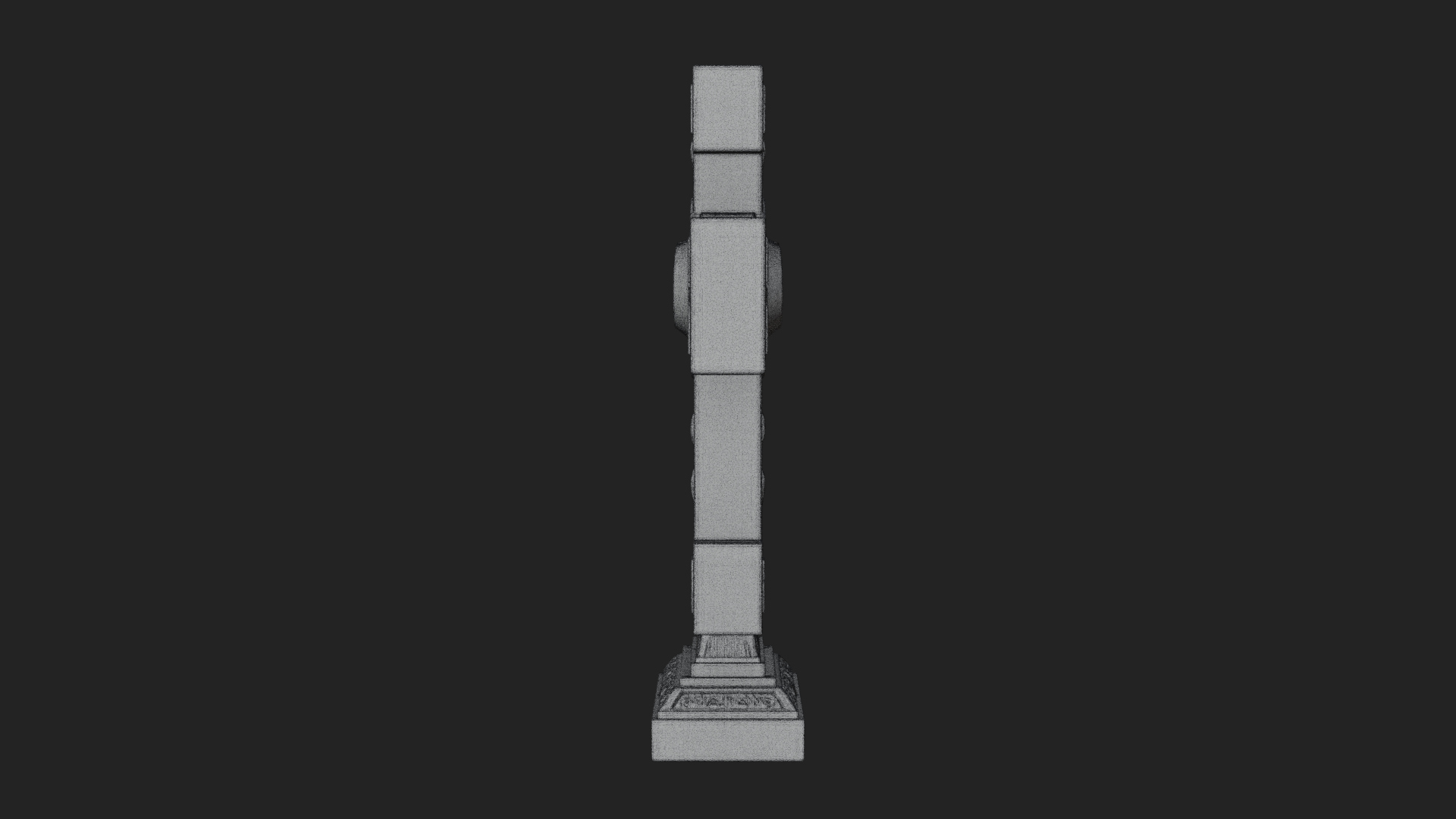 Carved Relief Wall Cross Design 453 3D Print Model 3D Model