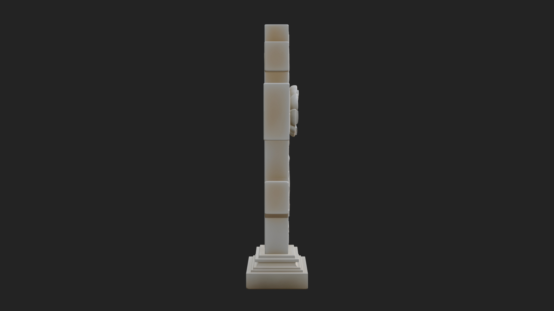 Carved Relief Wall Cross Design 454 3D Print Model 3D Model