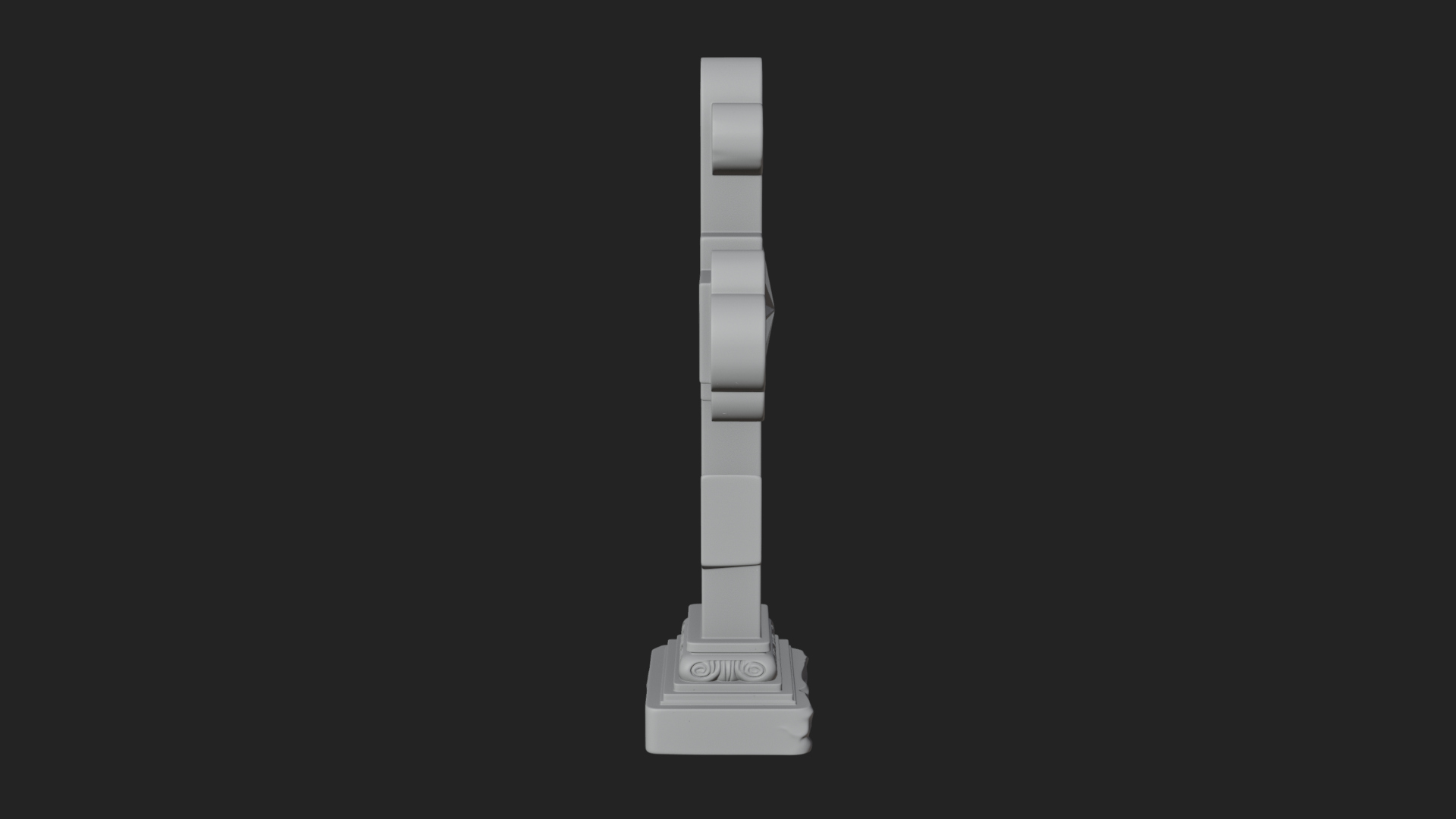 Carved Relief Wall Cross Design 457 3D Print Model 3D Model