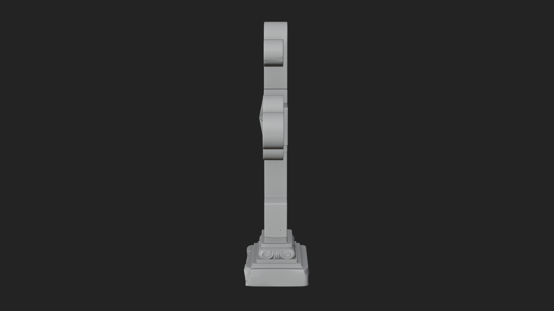Carved Relief Wall Cross Design 457 3D Print Model 3D Model