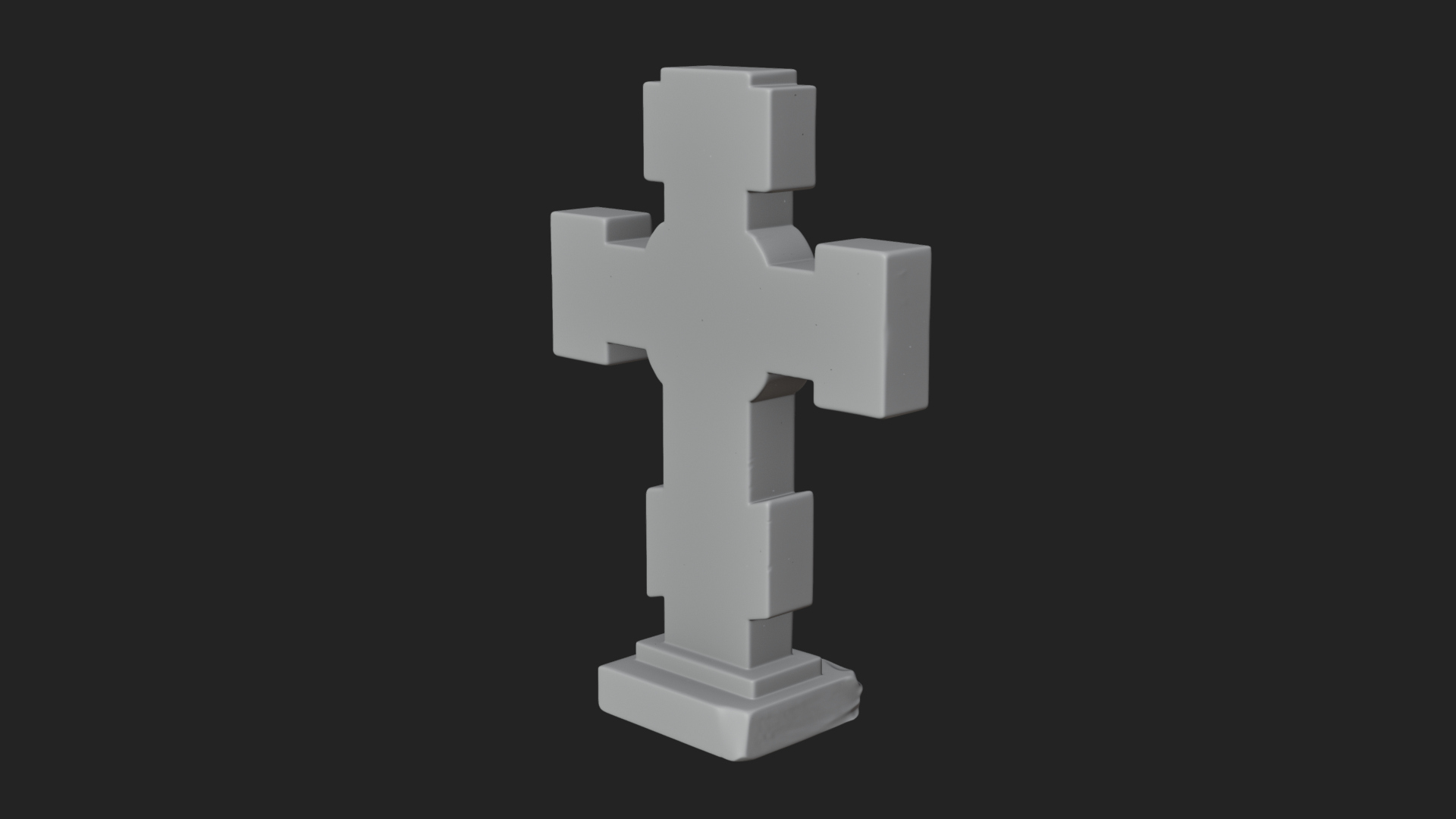 Carved Relief Wall Cross Design 458 3D Print Model 3D Model