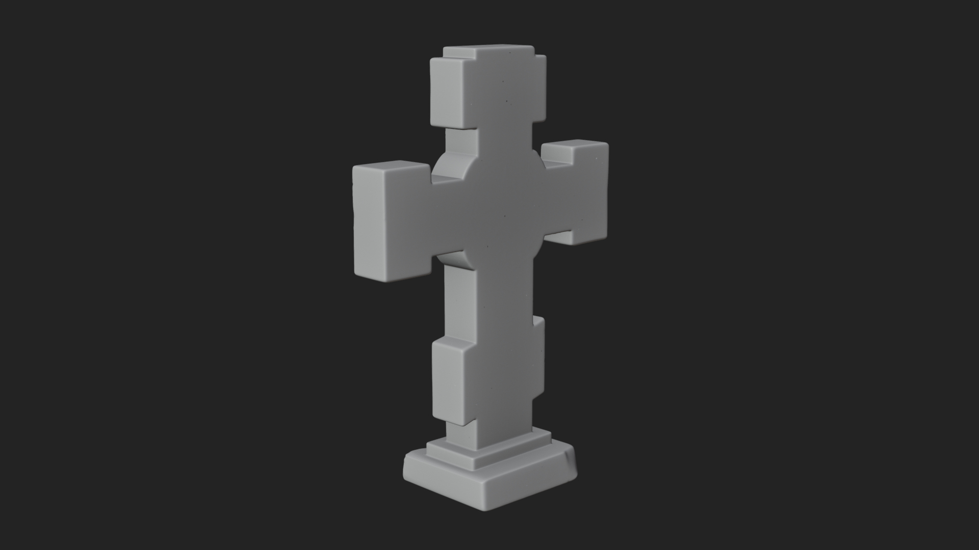 Carved Relief Wall Cross Design 458 3D Print Model 3D Model