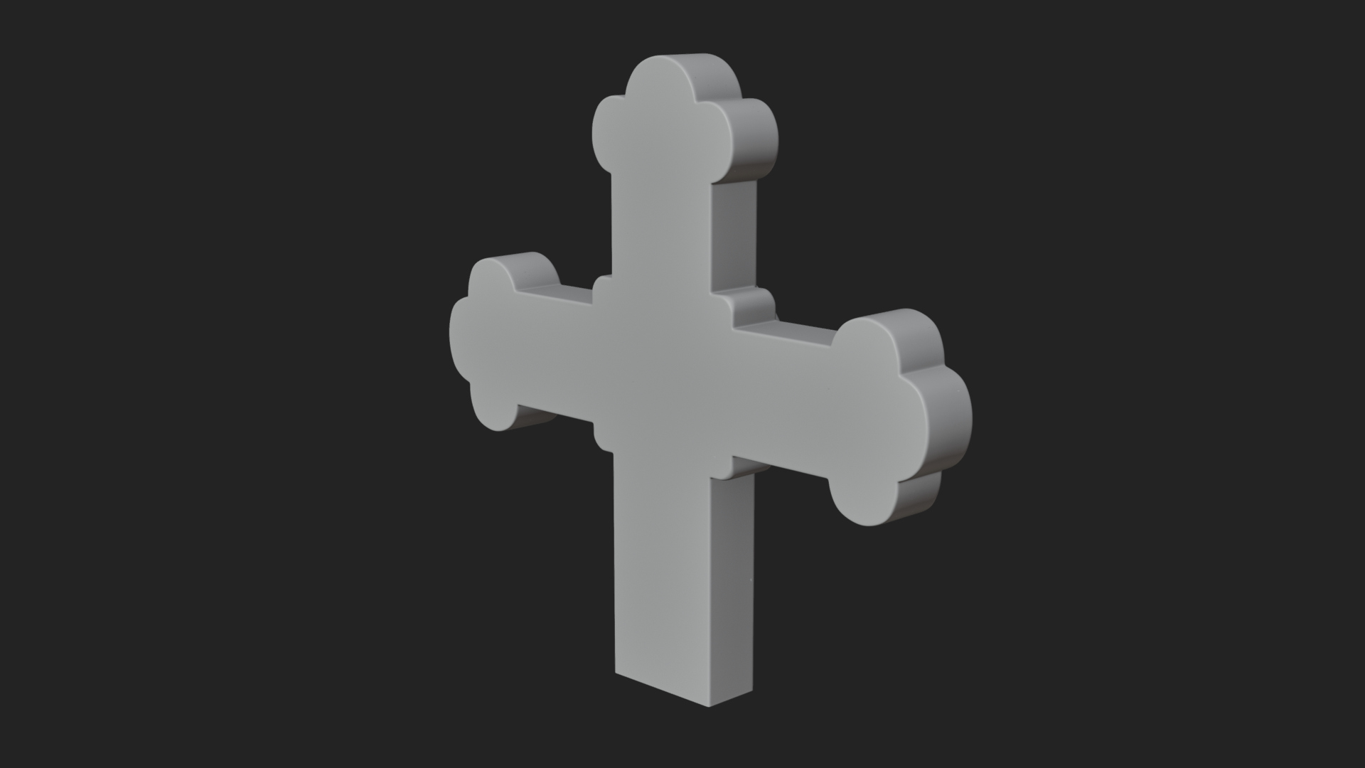 Carved Relief Wall Cross Design 46 3D Print Model 3D Model