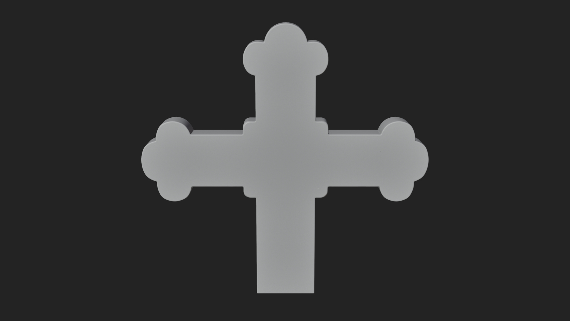 Carved Relief Wall Cross Design 46 3D Print Model 3D Model