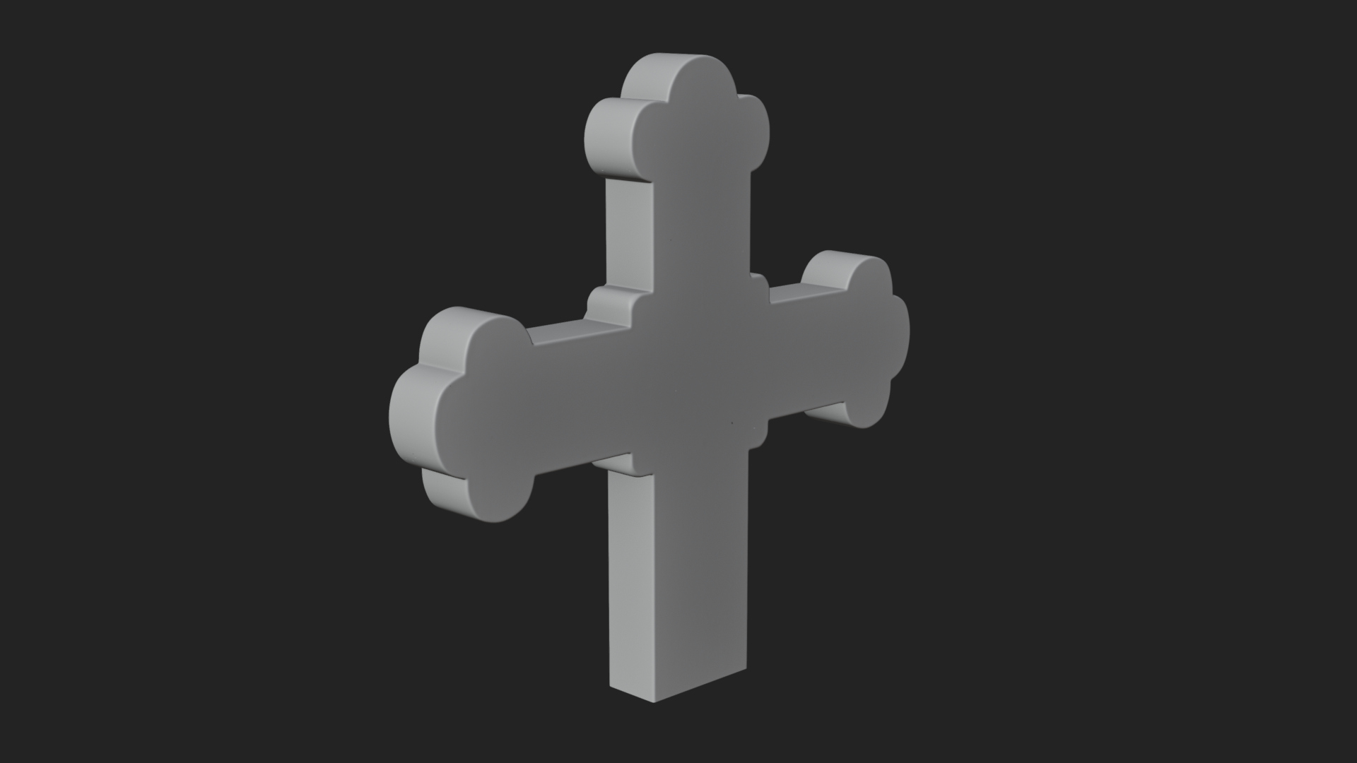 Carved Relief Wall Cross Design 46 3D Print Model 3D Model