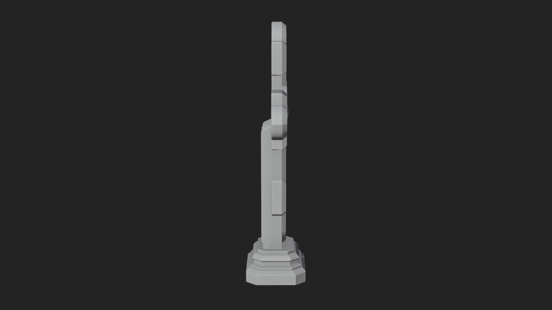 Carved Relief Wall Cross Design 460 3D Print Model 3D Model