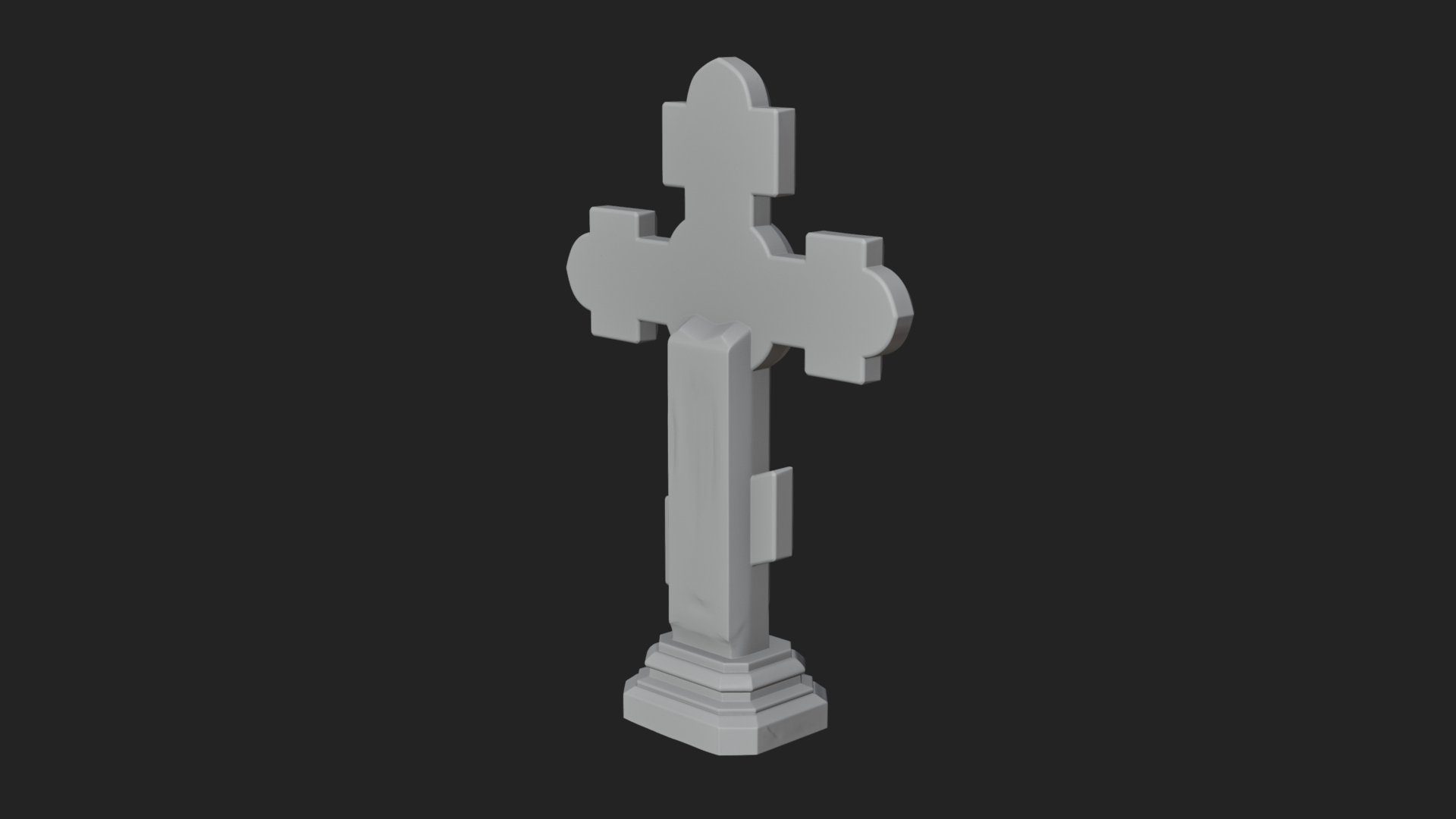 Carved Relief Wall Cross Design 460 3D Print Model 3D Model
