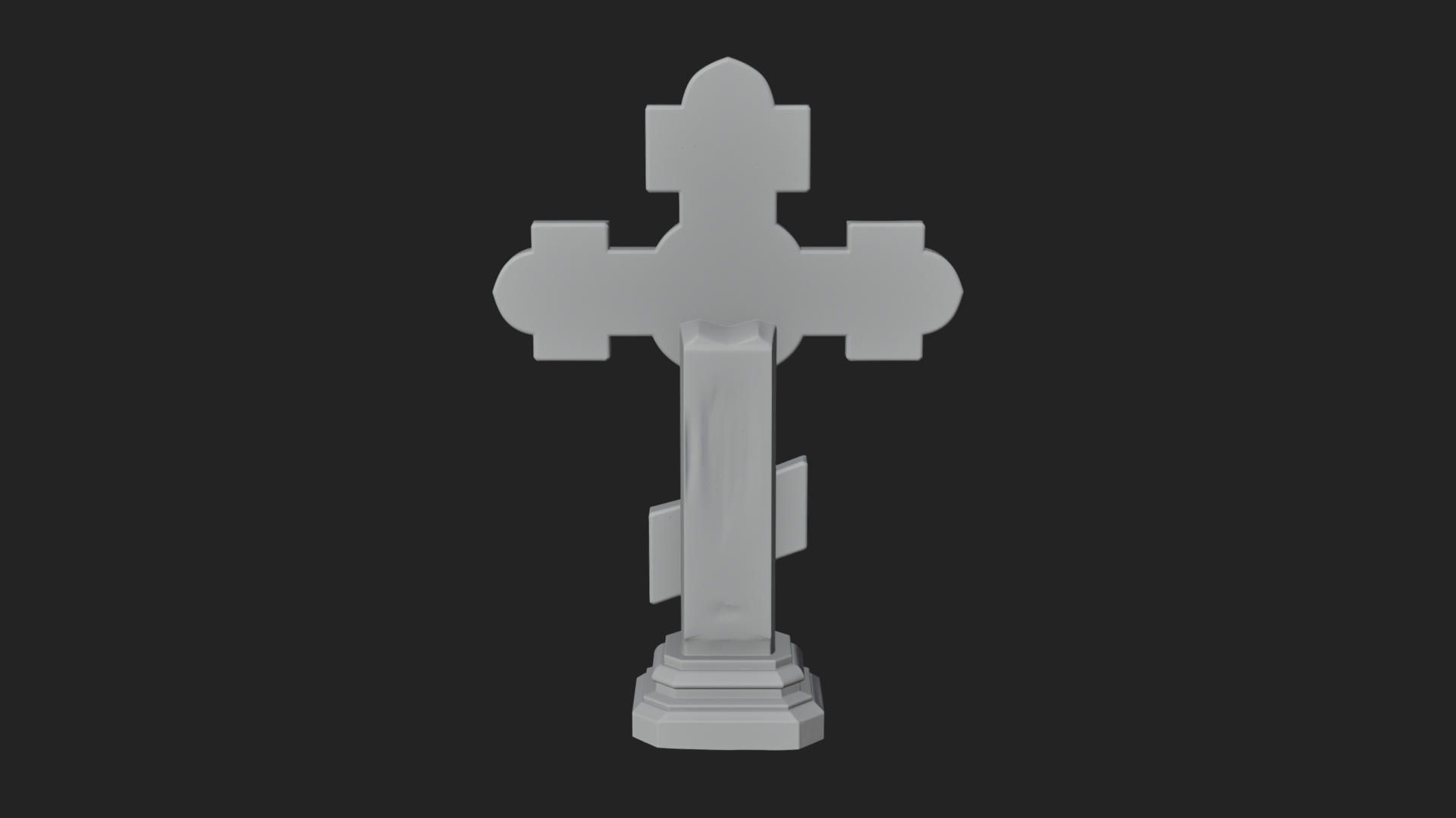 Carved Relief Wall Cross Design 460 3D Print Model 3D Model