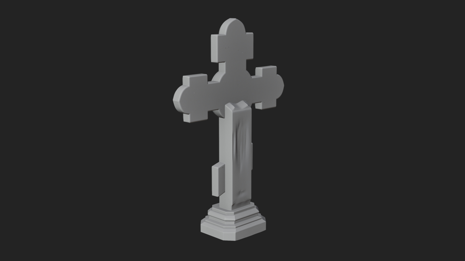 Carved Relief Wall Cross Design 460 3D Print Model 3D Model