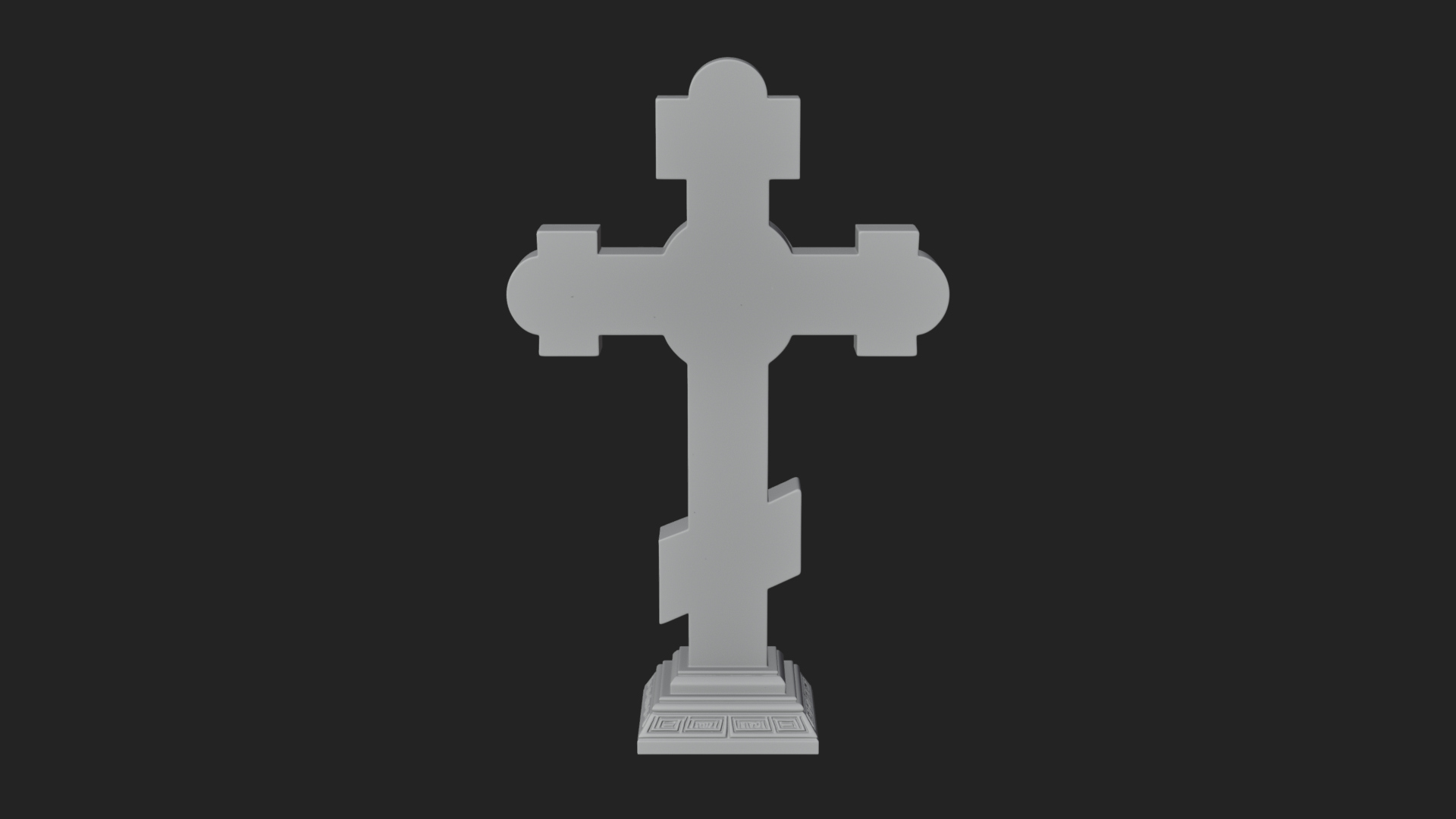 Carved Relief Wall Cross Design 463 3D Print Model 3D Model