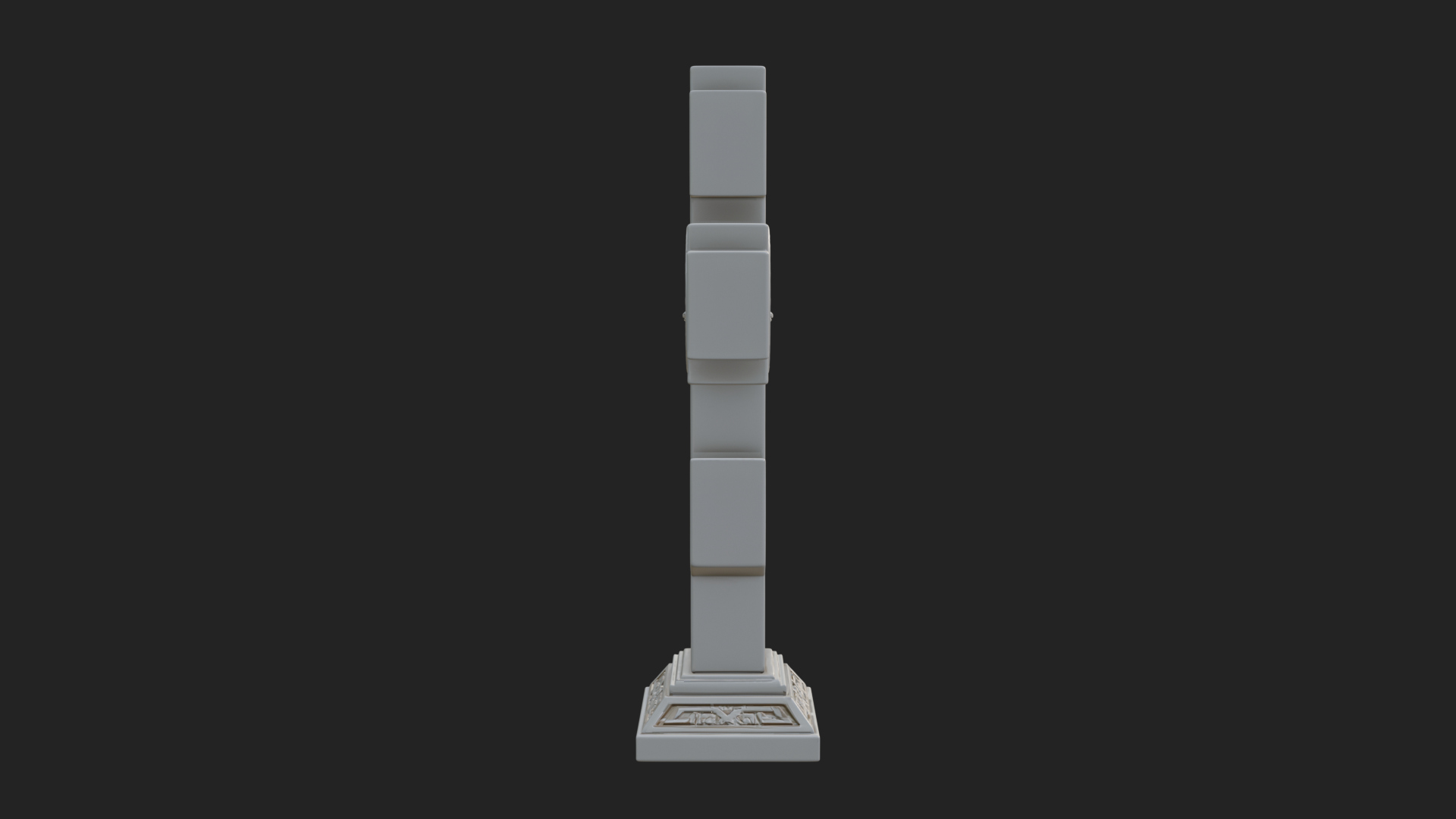 Carved Relief Wall Cross Design 464 3D Print Model 3D Model
