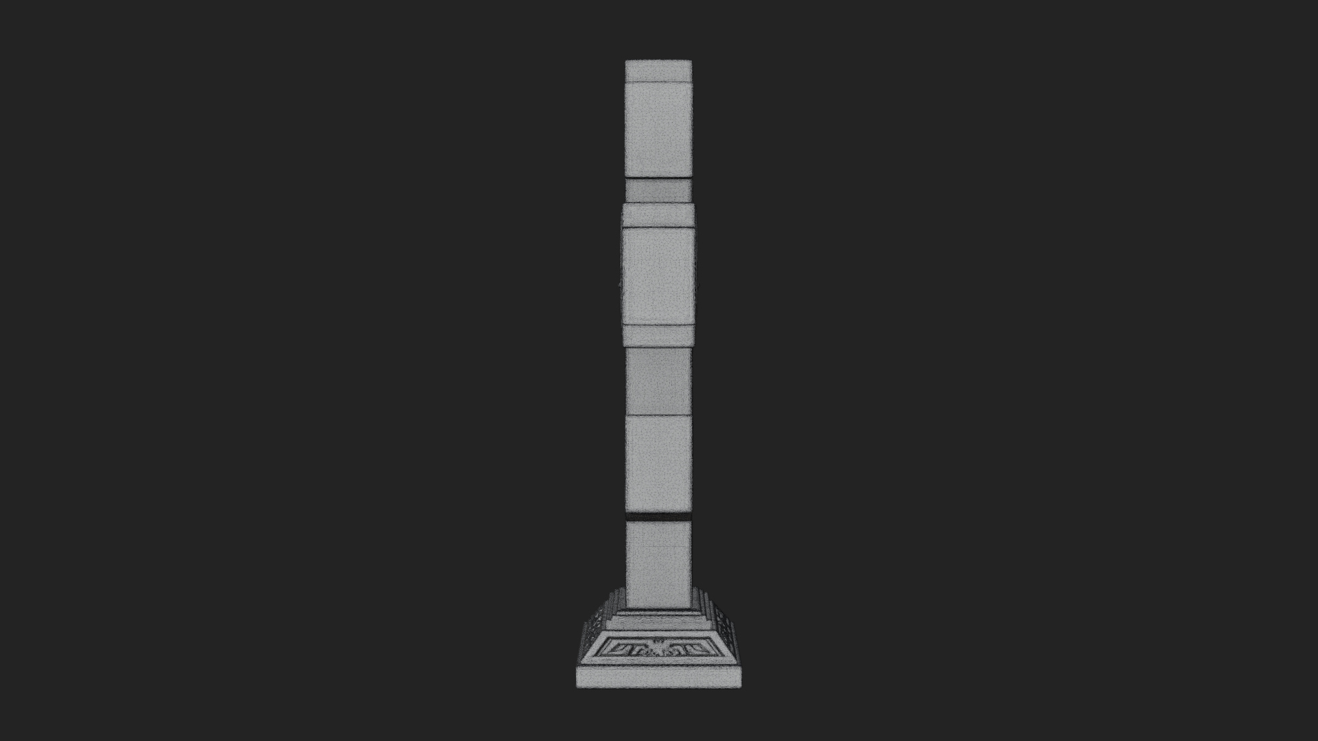 Carved Relief Wall Cross Design 464 3D Print Model 3D Model