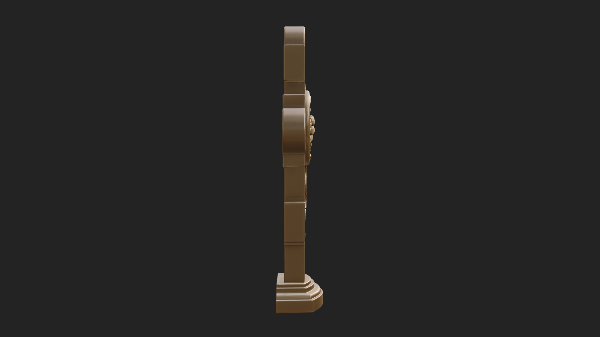 Carved Relief Wall Cross Design 465 3D Print Model 3D Model