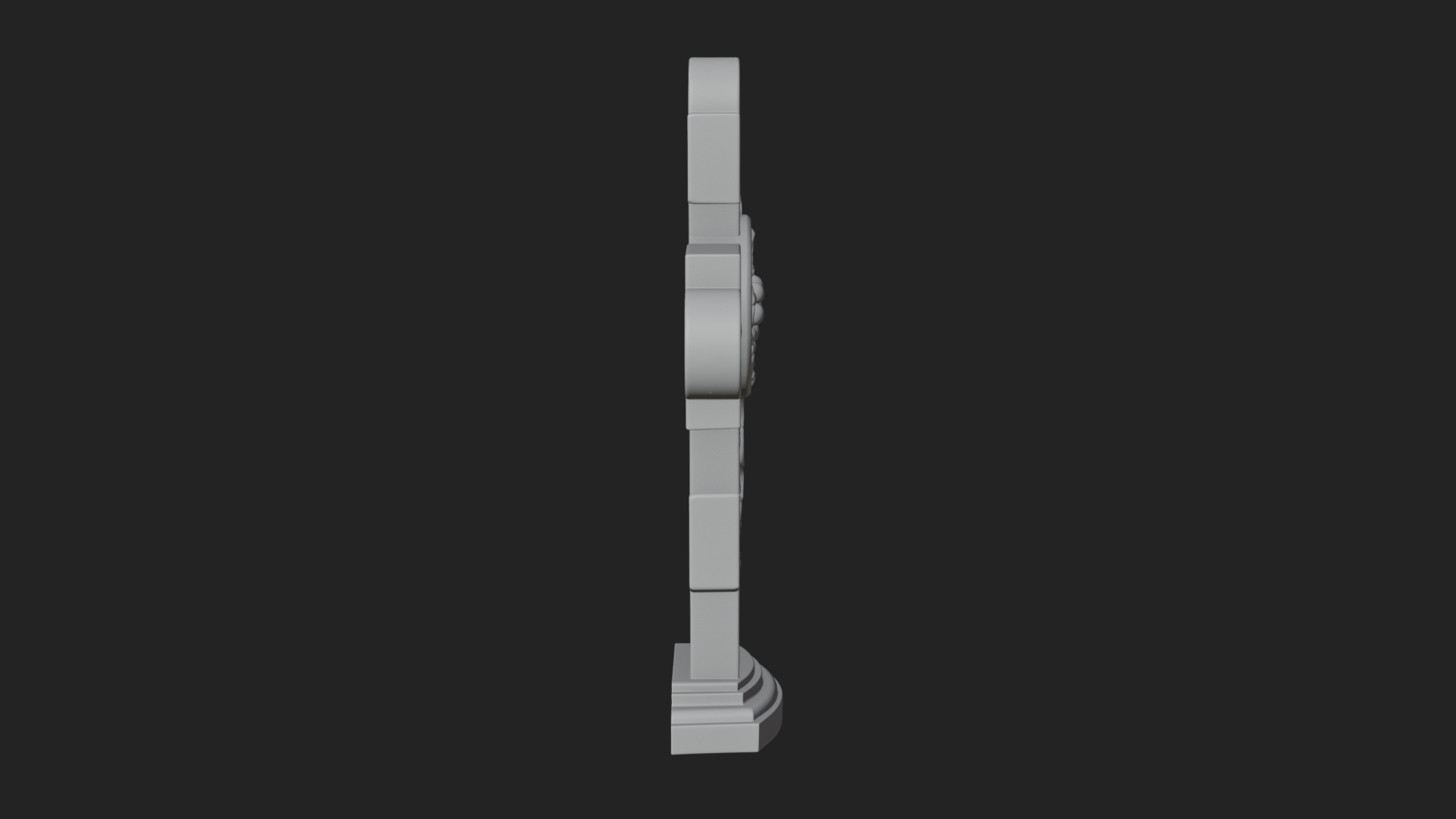 Carved Relief Wall Cross Design 465 3D Print Model 3D Model