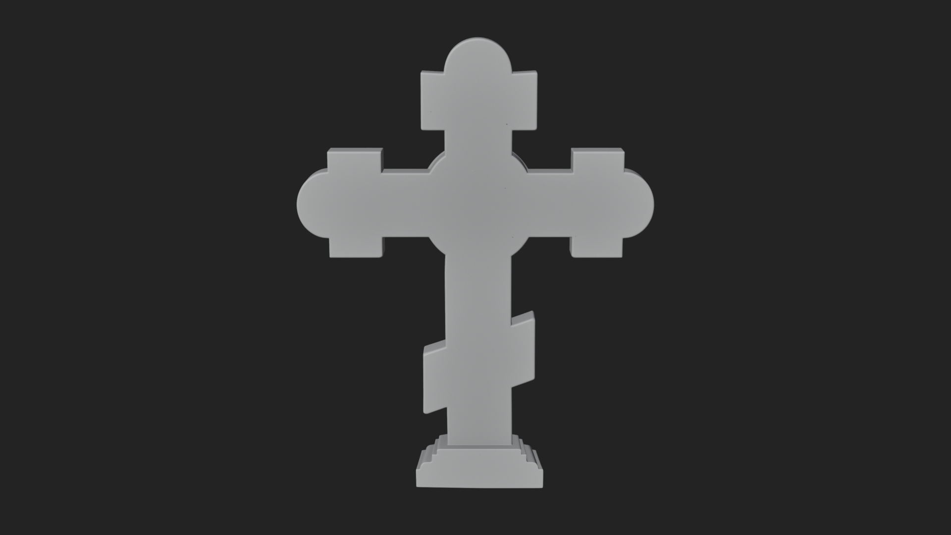 Carved Relief Wall Cross Design 465 3D Print Model 3D Model