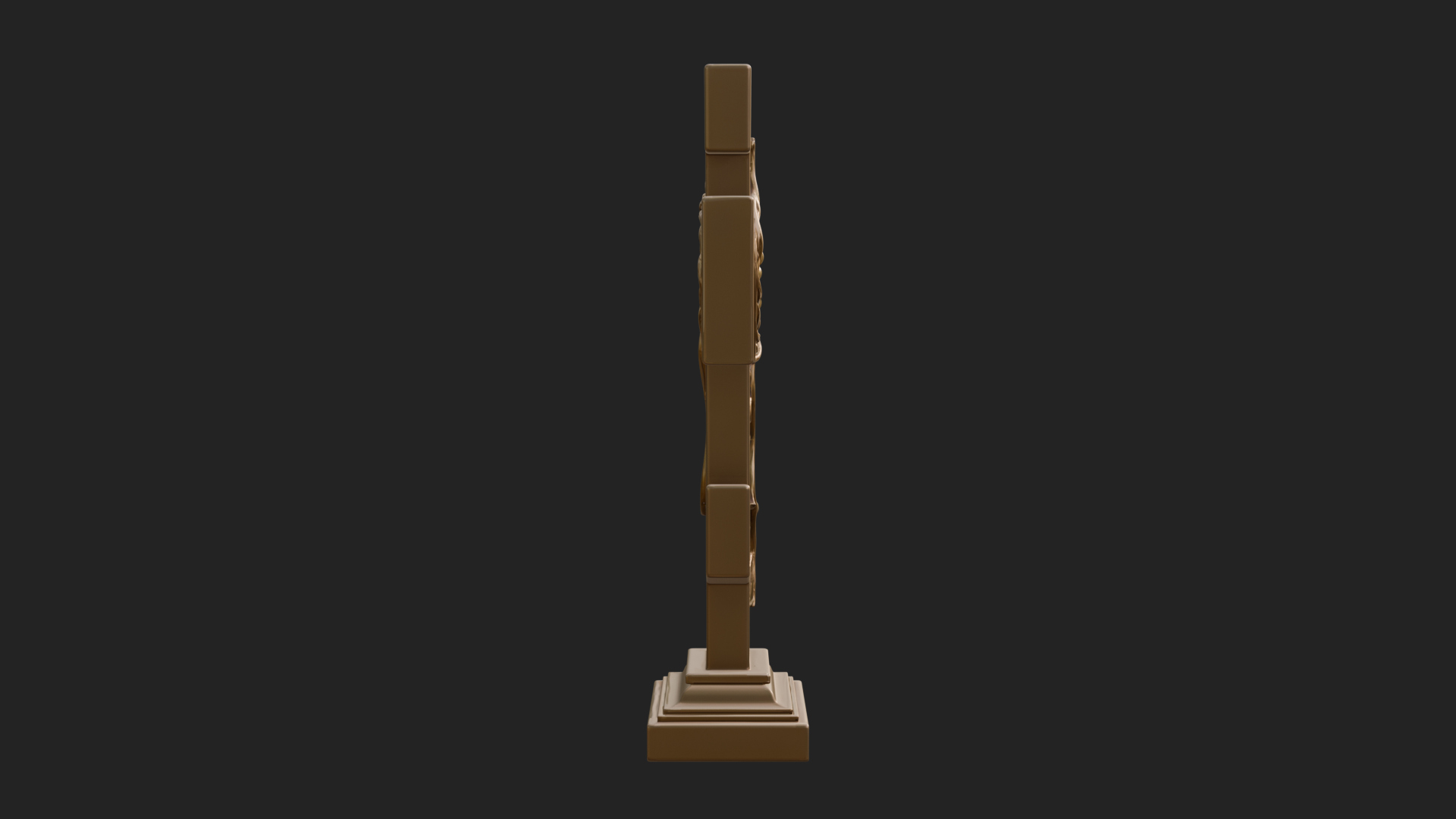 Carved Relief Wall Cross Design 467 3D Print Model 3D Model