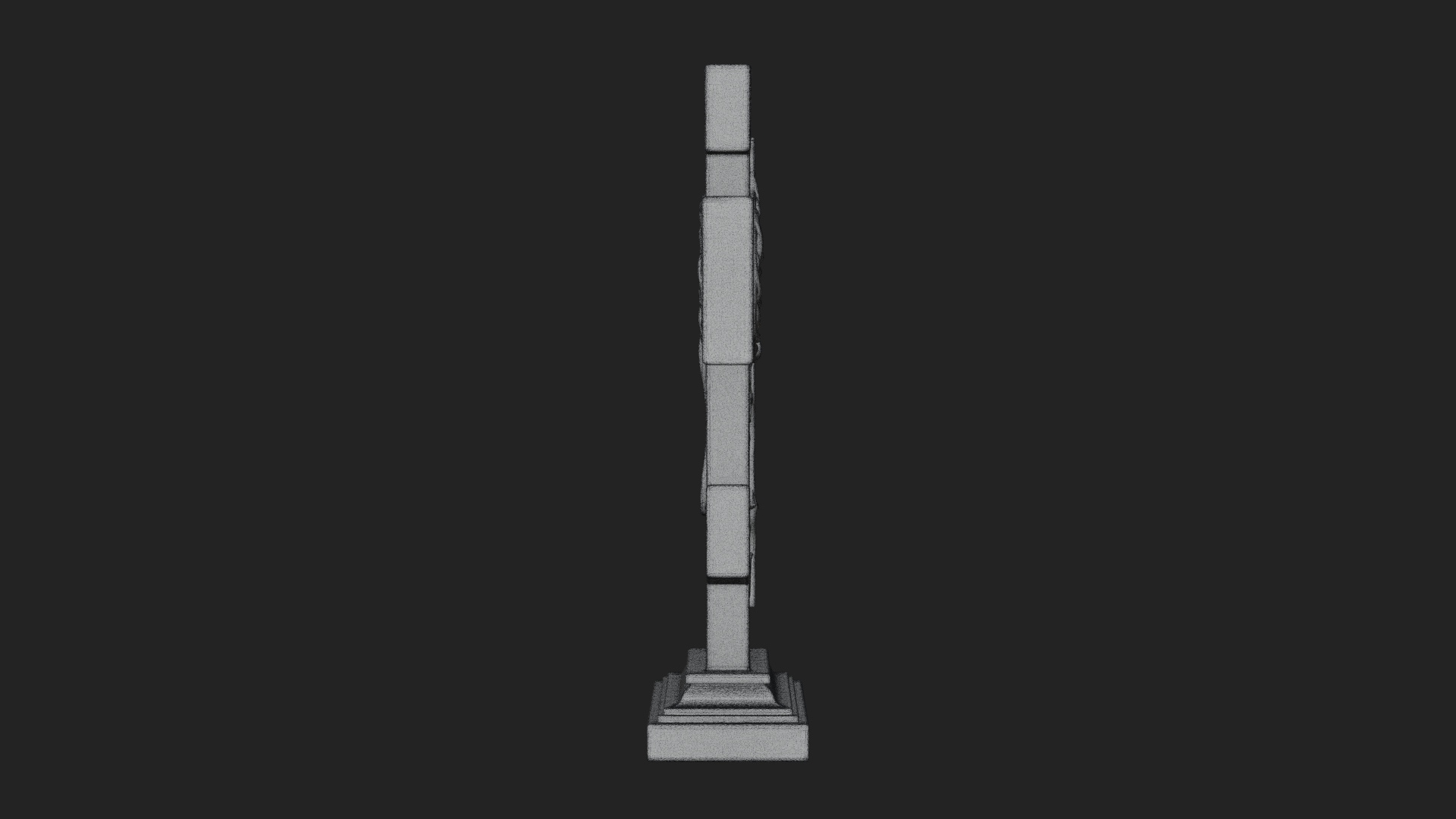 Carved Relief Wall Cross Design 467 3D Print Model 3D Model