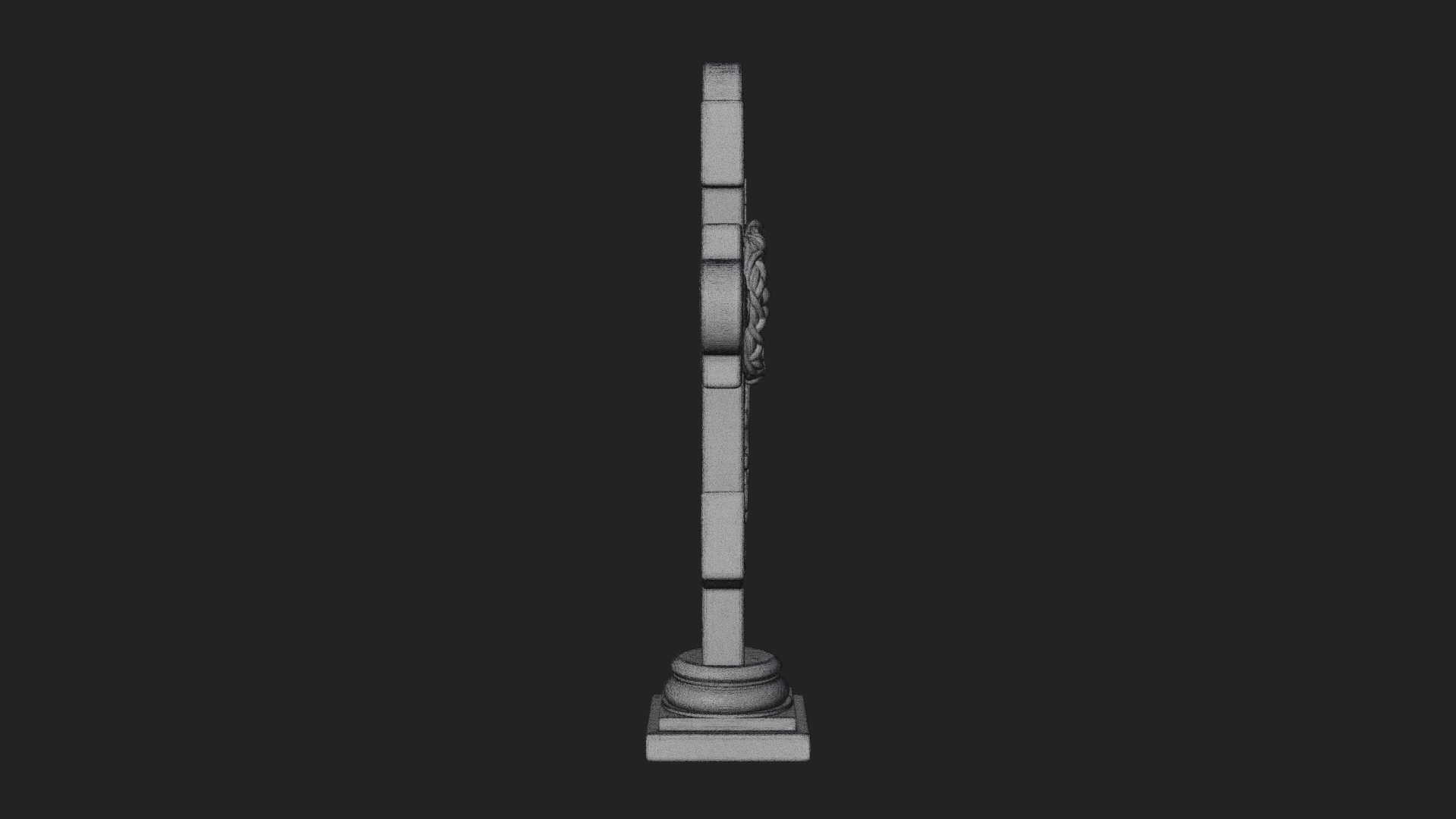 Carved Relief Wall Cross Design 468 3D Print Model 3D Model