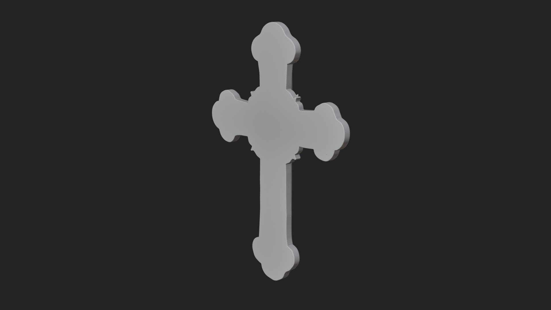 Carved Relief Wall Cross Design 47 3D Print Model 3D Model