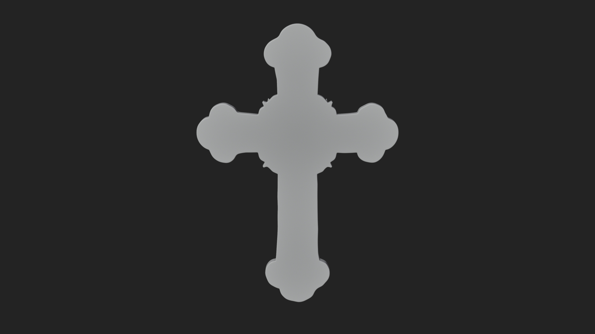 Carved Relief Wall Cross Design 47 3D Print Model 3D Model